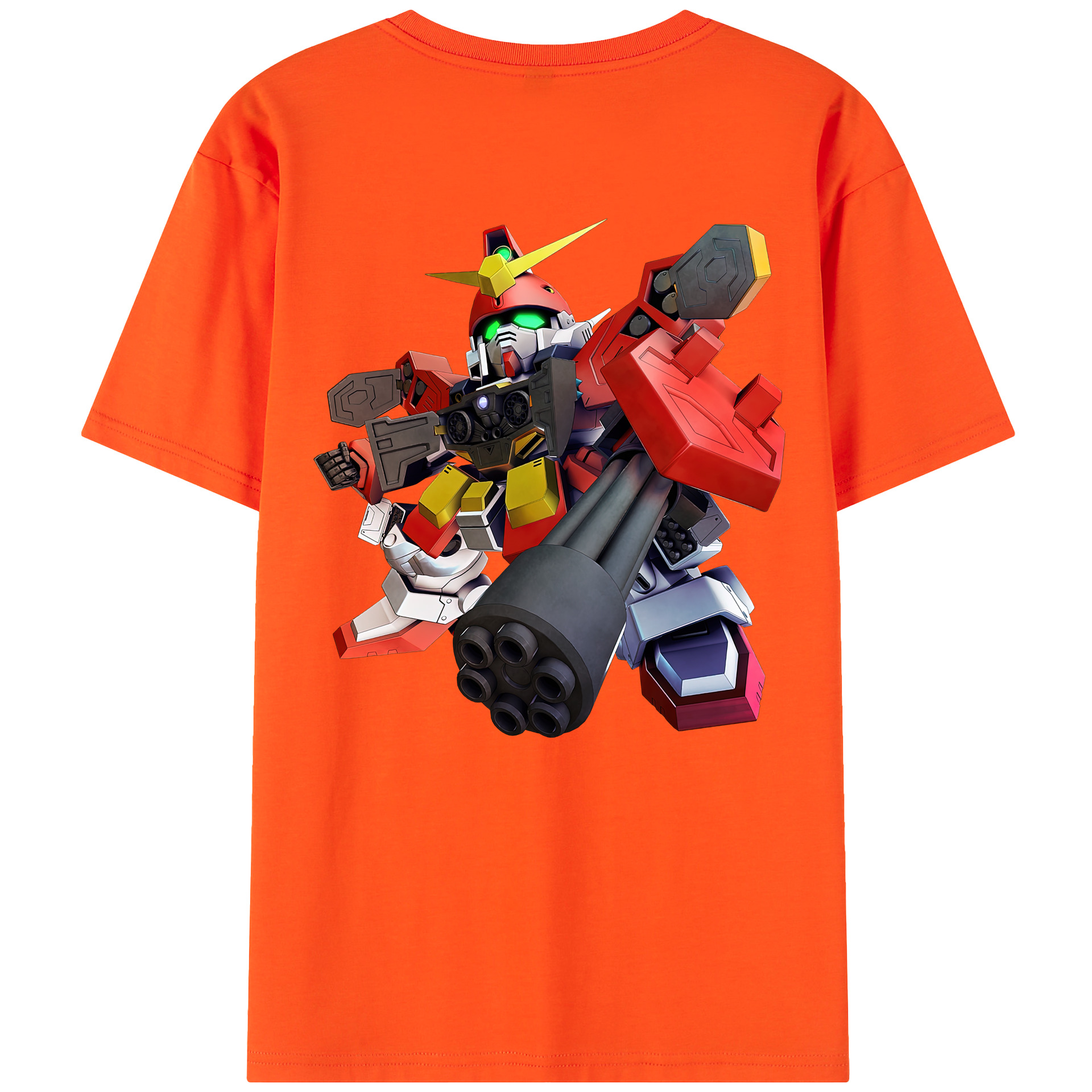 （画像用） 機動戦士ガンダム Mobile Suit Gundam 綿100％半袖Tシャツ（背面プリント）
