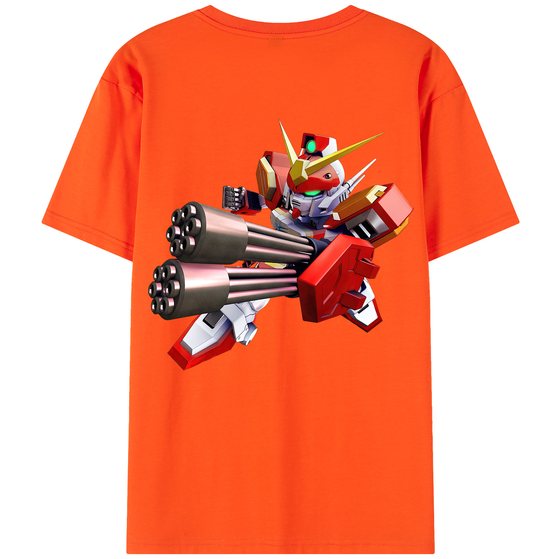 （画像用） 機動戦士ガンダム Mobile Suit Gundam 綿100％半袖Tシャツ（背面プリント）