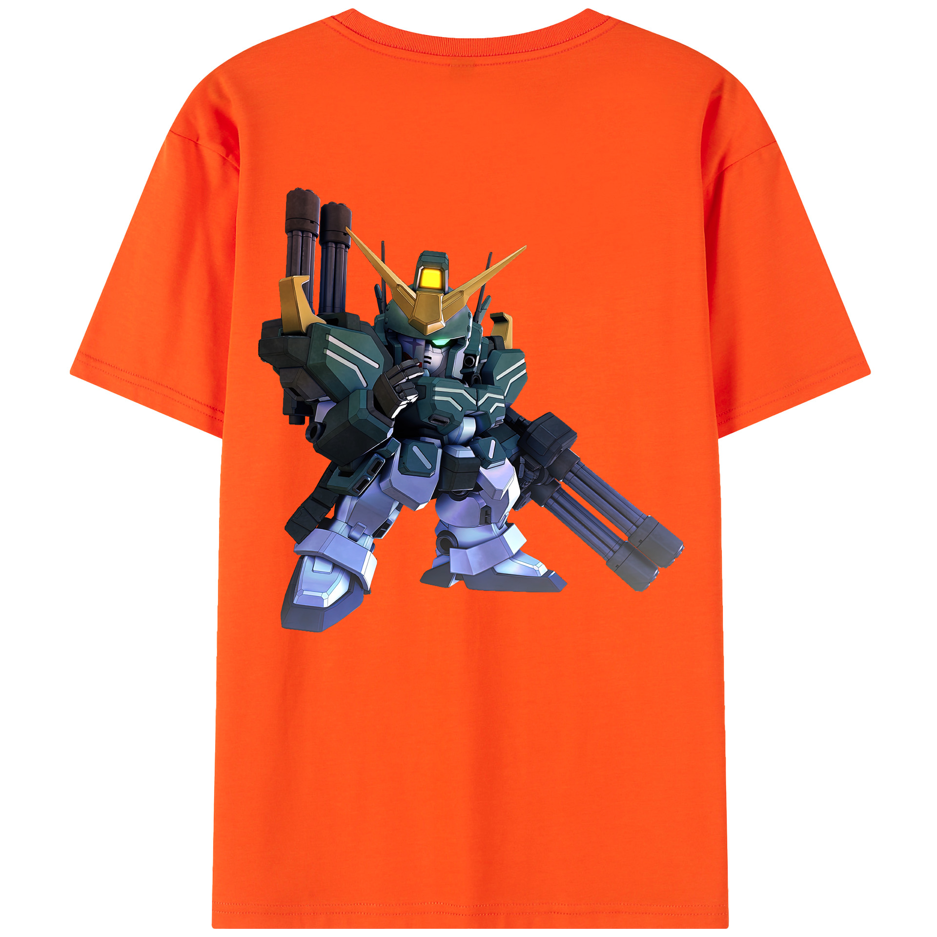 （画像用） 機動戦士ガンダム Mobile Suit Gundam 綿100％半袖Tシャツ（背面プリント）