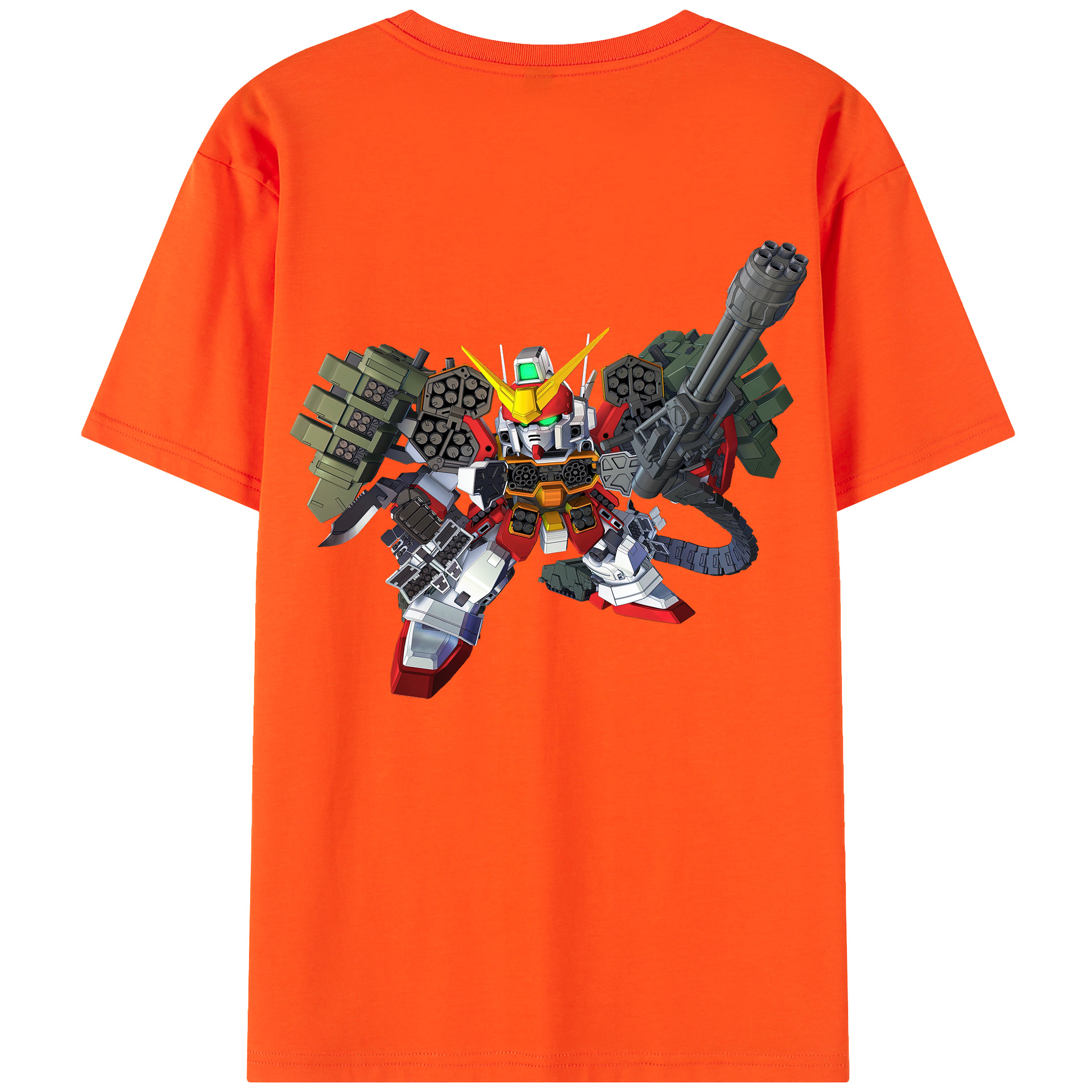（画像用） 機動戦士ガンダム Mobile Suit Gundam 綿100％半袖Tシャツ（背面プリント）