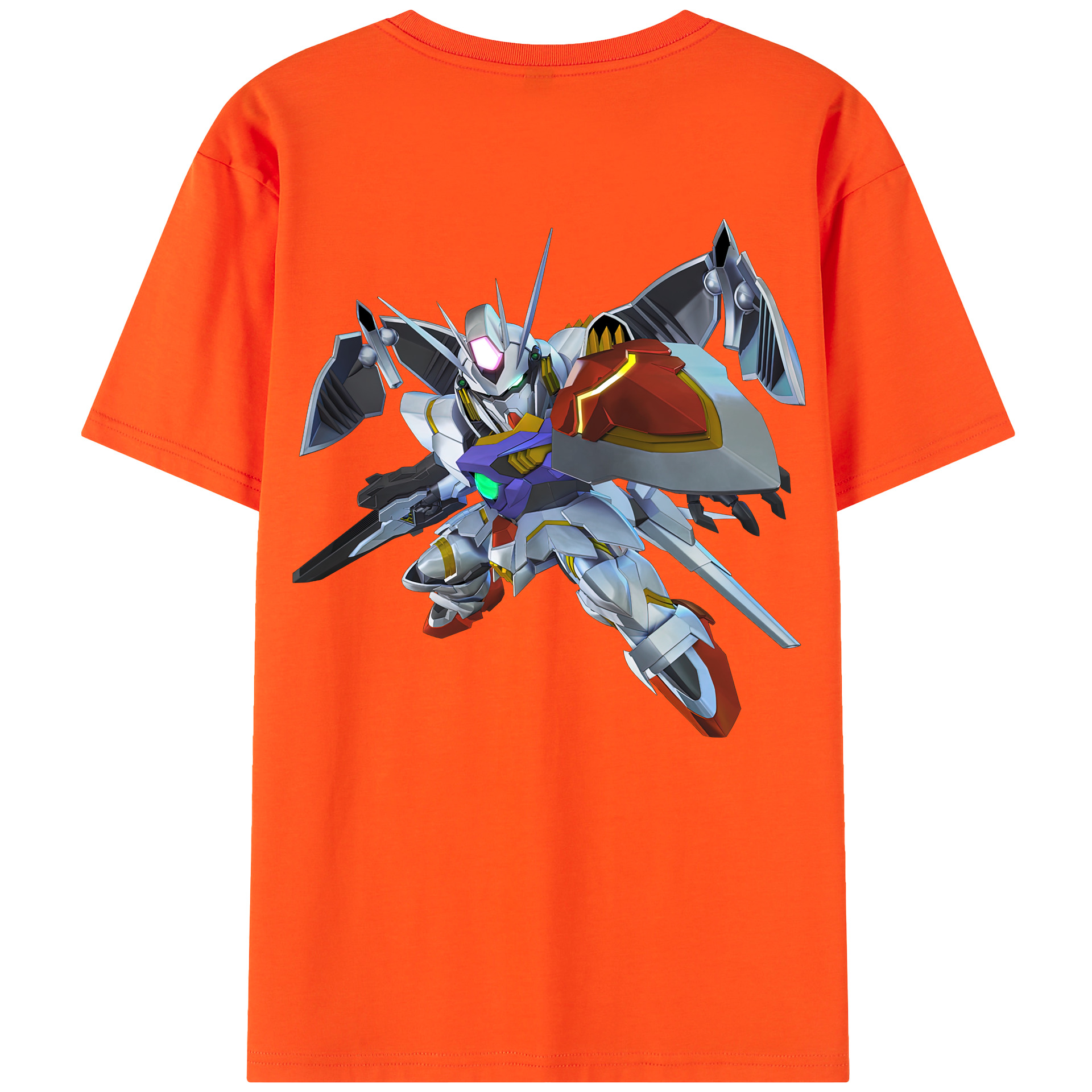（画像用） 機動戦士ガンダム Mobile Suit Gundam 綿100％半袖Tシャツ（背面プリント）