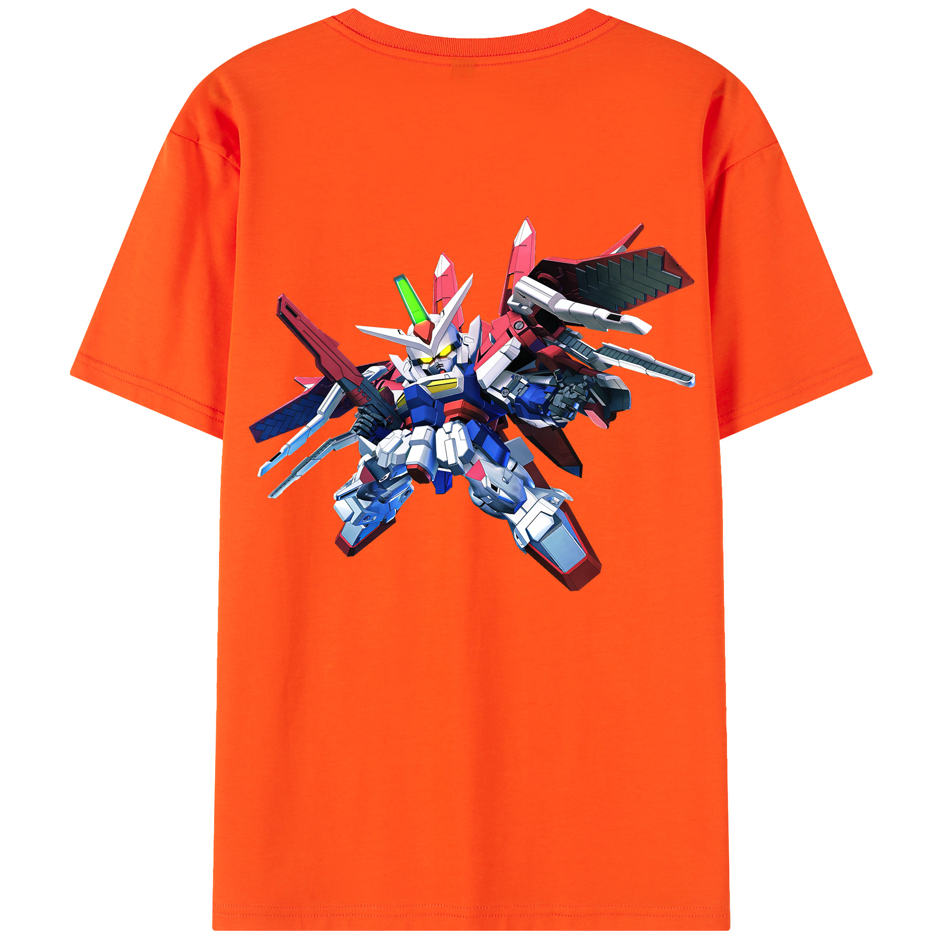（画像用） 機動戦士ガンダム Mobile Suit Gundam 綿100％半袖Tシャツ（背面プリント）