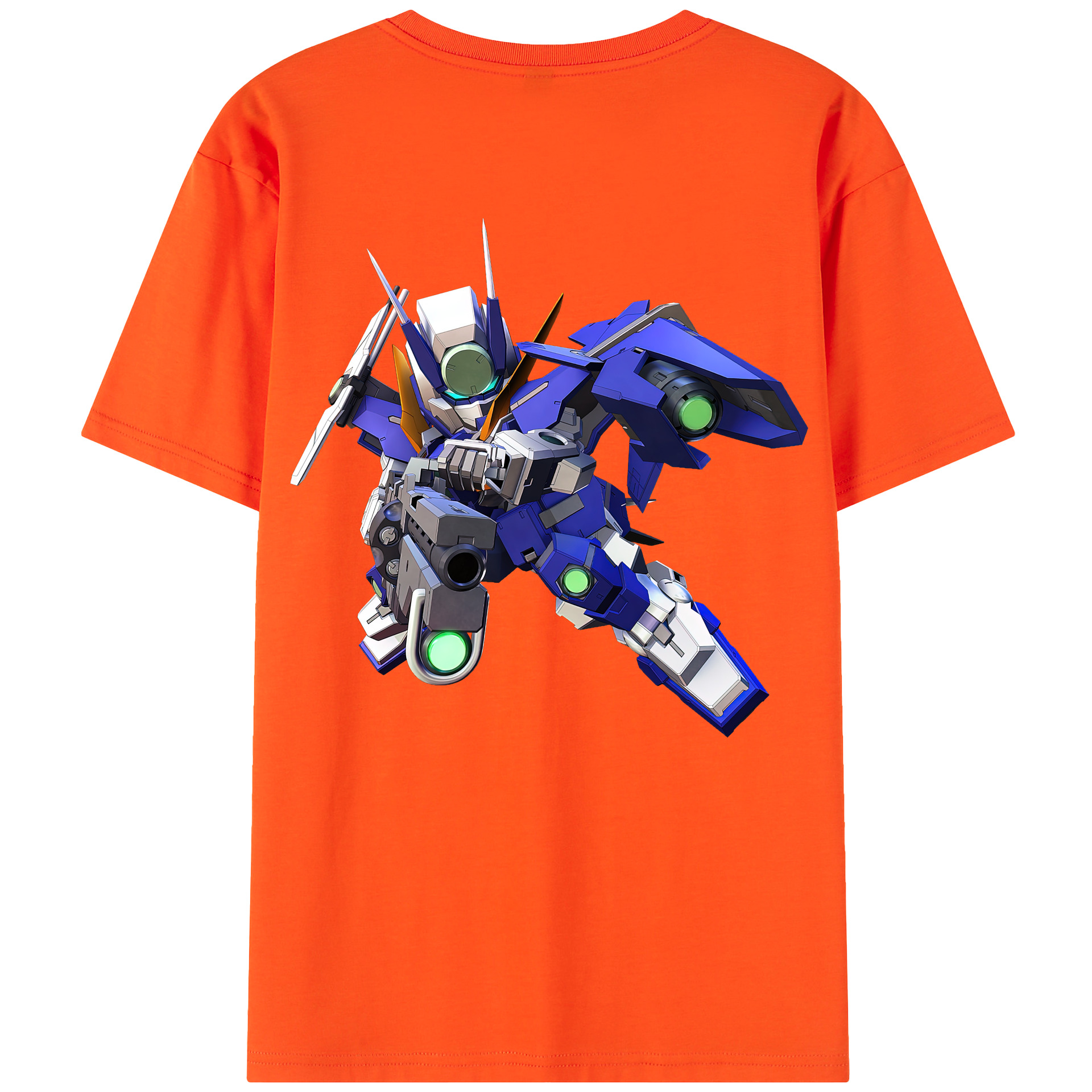 （画像用） 機動戦士ガンダム Mobile Suit Gundam 綿100％半袖Tシャツ（背面プリント）