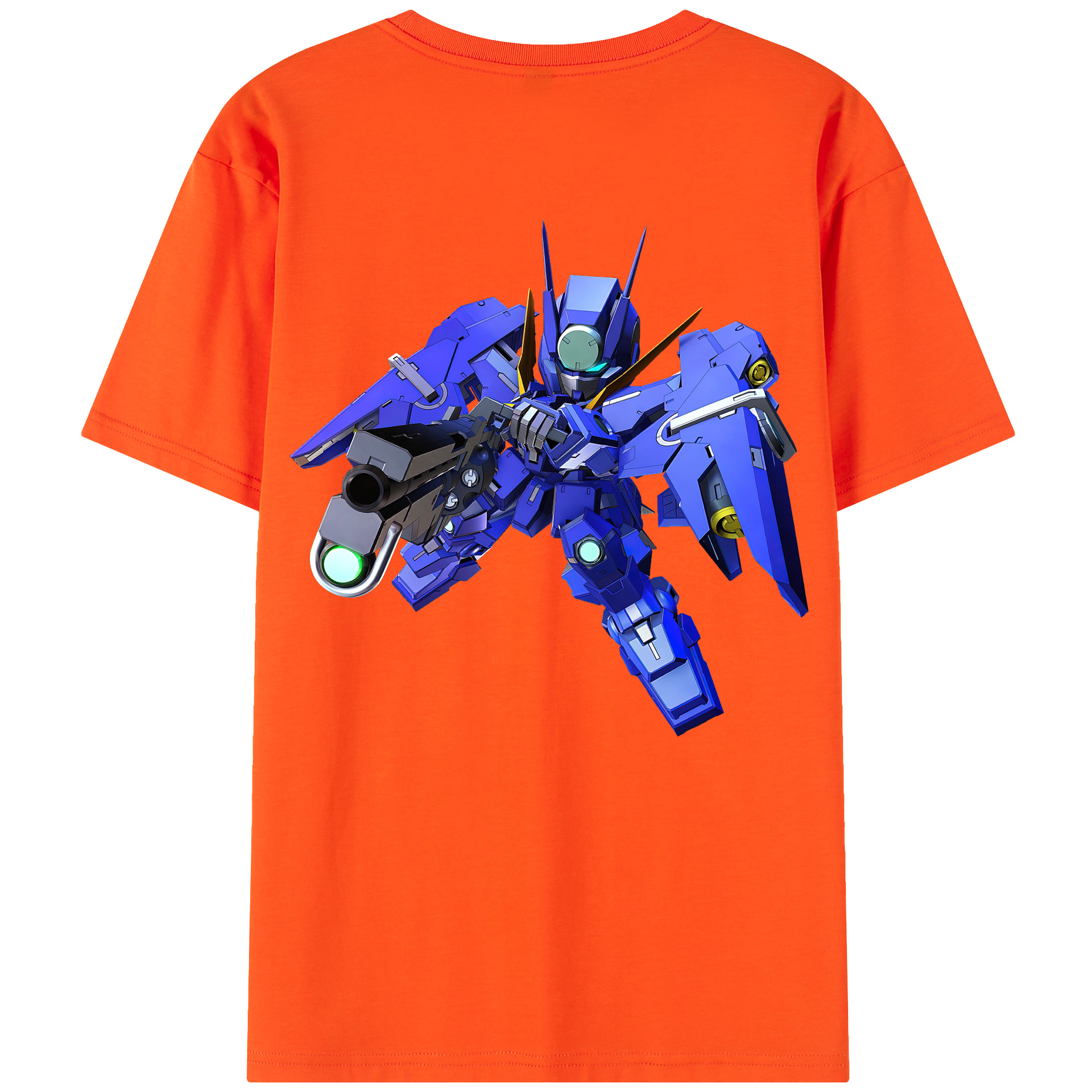 （画像用） 機動戦士ガンダム Mobile Suit Gundam 綿100％半袖Tシャツ（背面プリント）