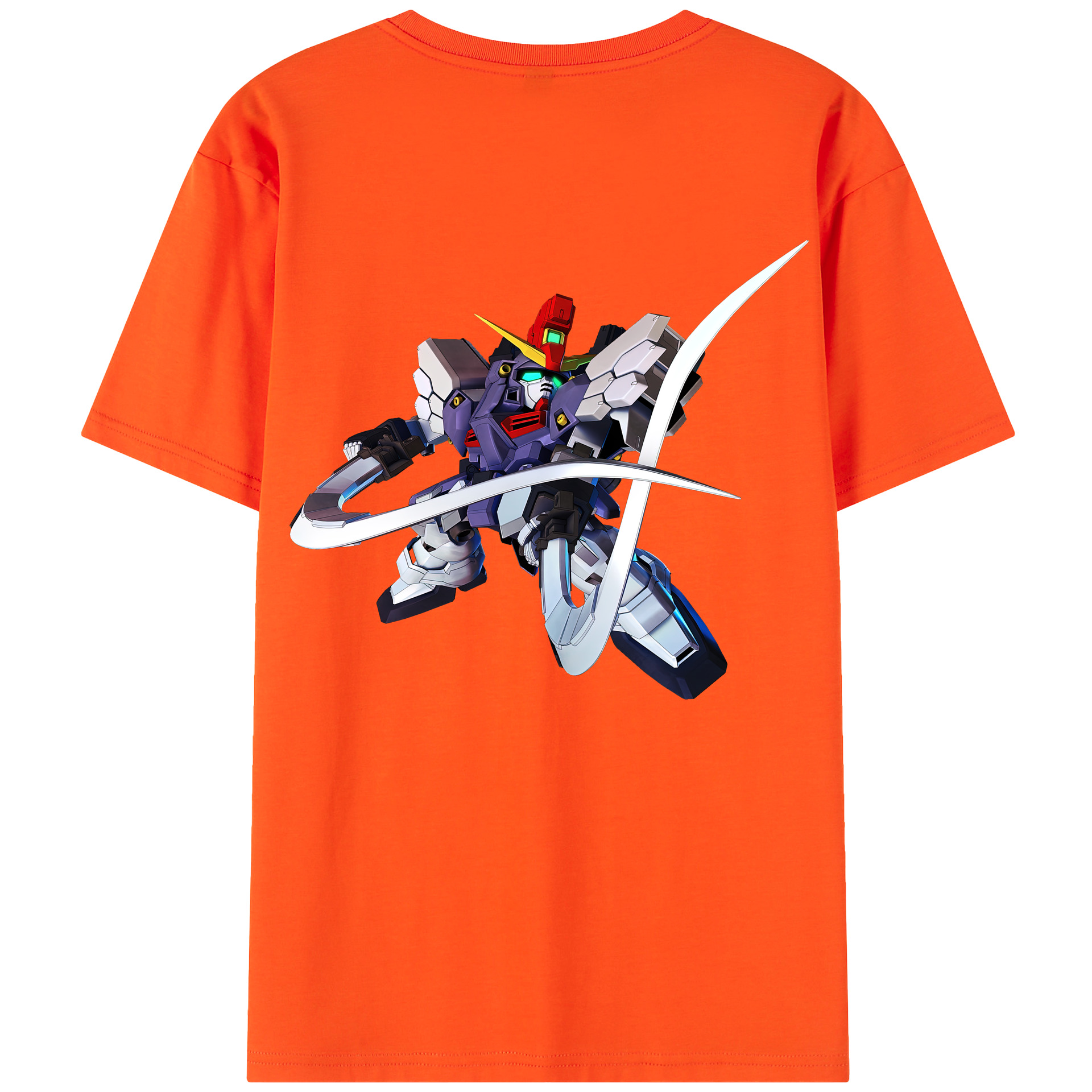 （画像用） 機動戦士ガンダム Mobile Suit Gundam 綿100％半袖Tシャツ（背面プリント）