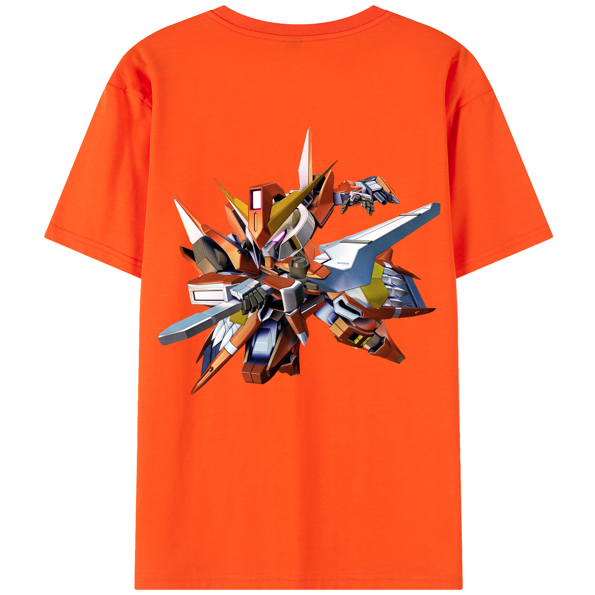 （画像用） 機動戦士ガンダム Mobile Suit Gundam 綿100％半袖Tシャツ（背面プリント）