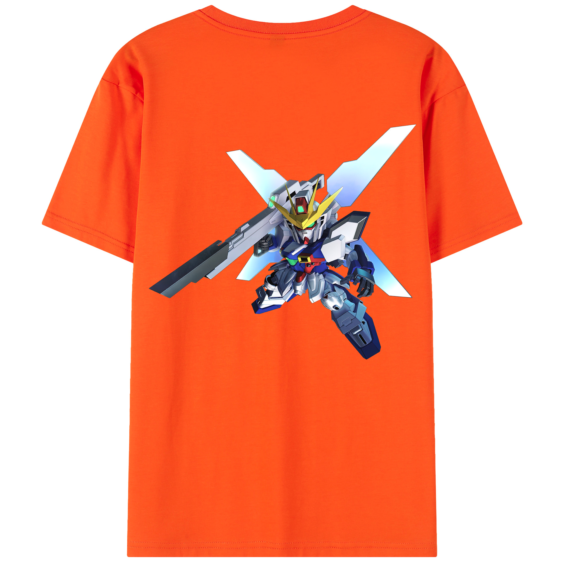 （画像用） 機動戦士ガンダム Mobile Suit Gundam 綿100％半袖Tシャツ（背面プリント）