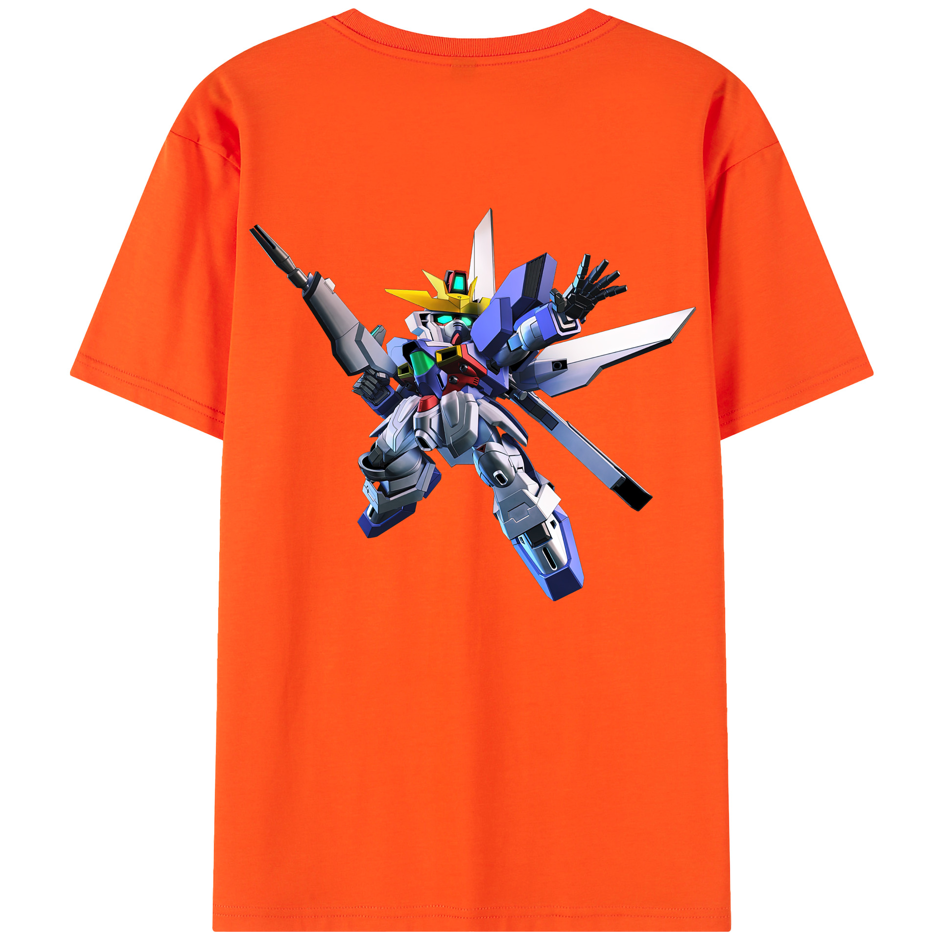 （画像用） 機動戦士ガンダム Mobile Suit Gundam 綿100％半袖Tシャツ（背面プリント）