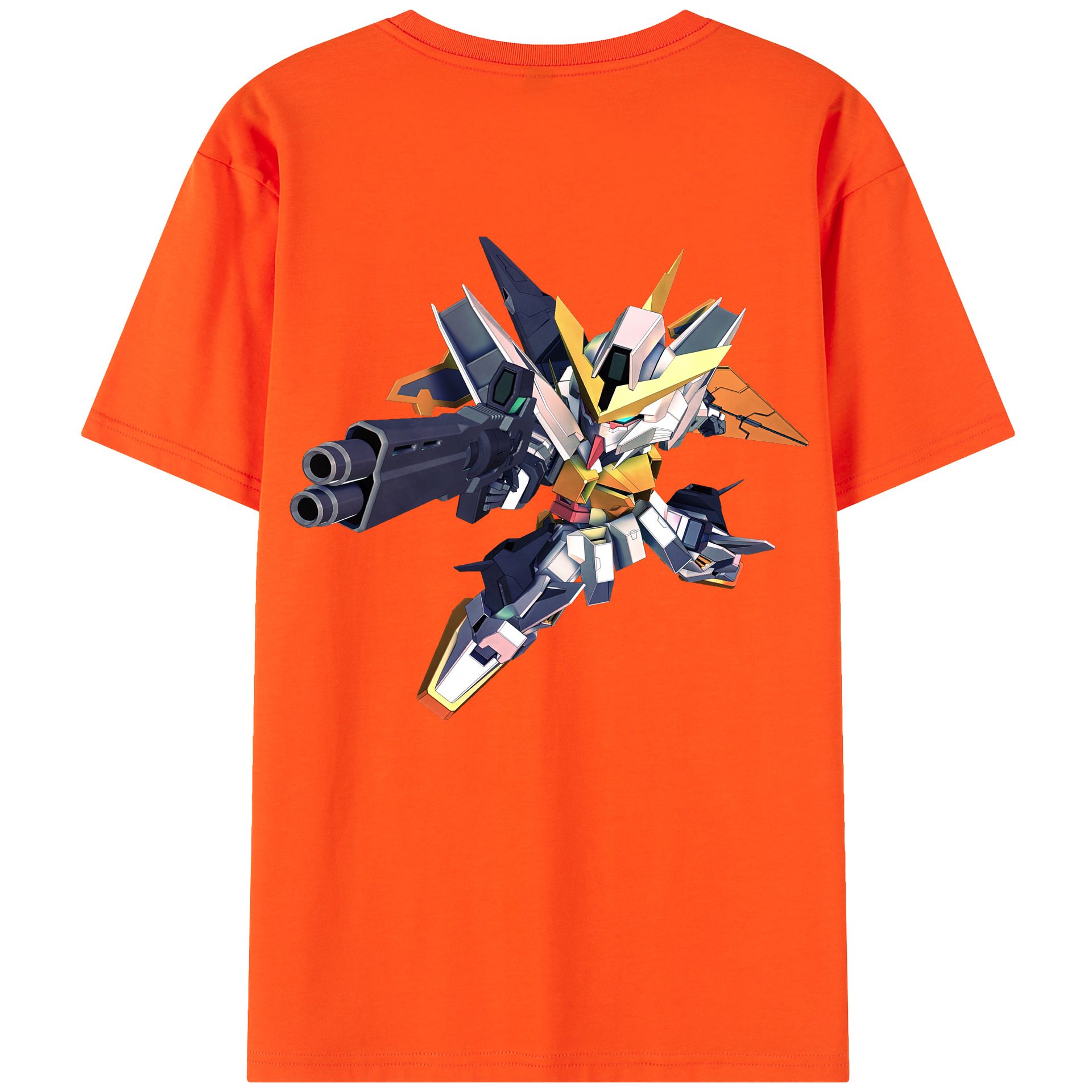 （画像用） 機動戦士ガンダム Mobile Suit Gundam 綿100％半袖Tシャツ（背面プリント）