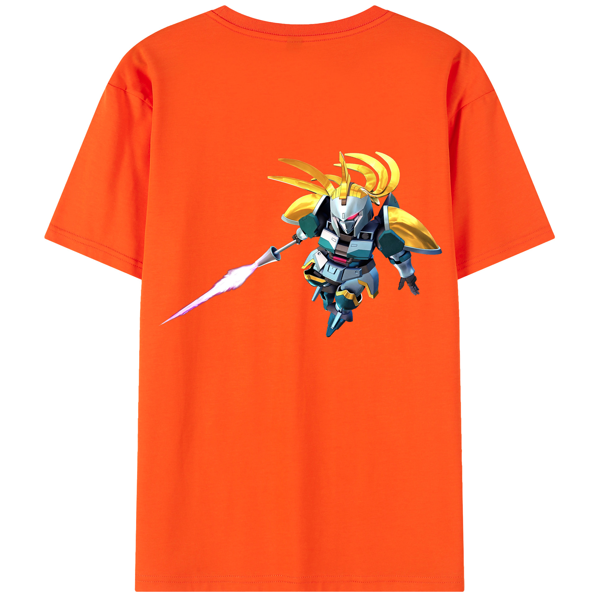（画像用） 機動戦士ガンダム Mobile Suit Gundam 綿100％半袖Tシャツ（背面プリント）