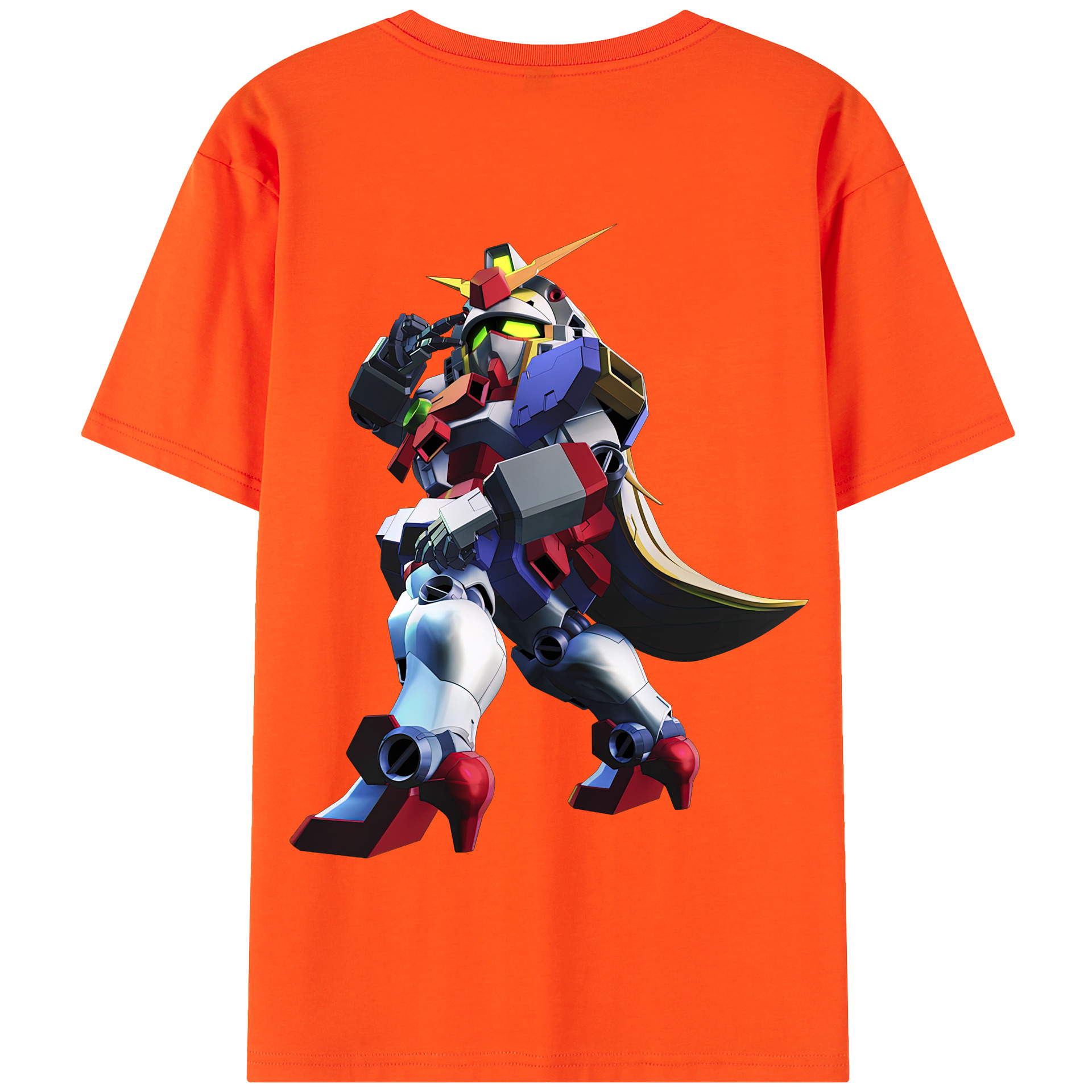（画像用） 機動戦士ガンダム Mobile Suit Gundam 綿100％半袖Tシャツ（背面プリント）