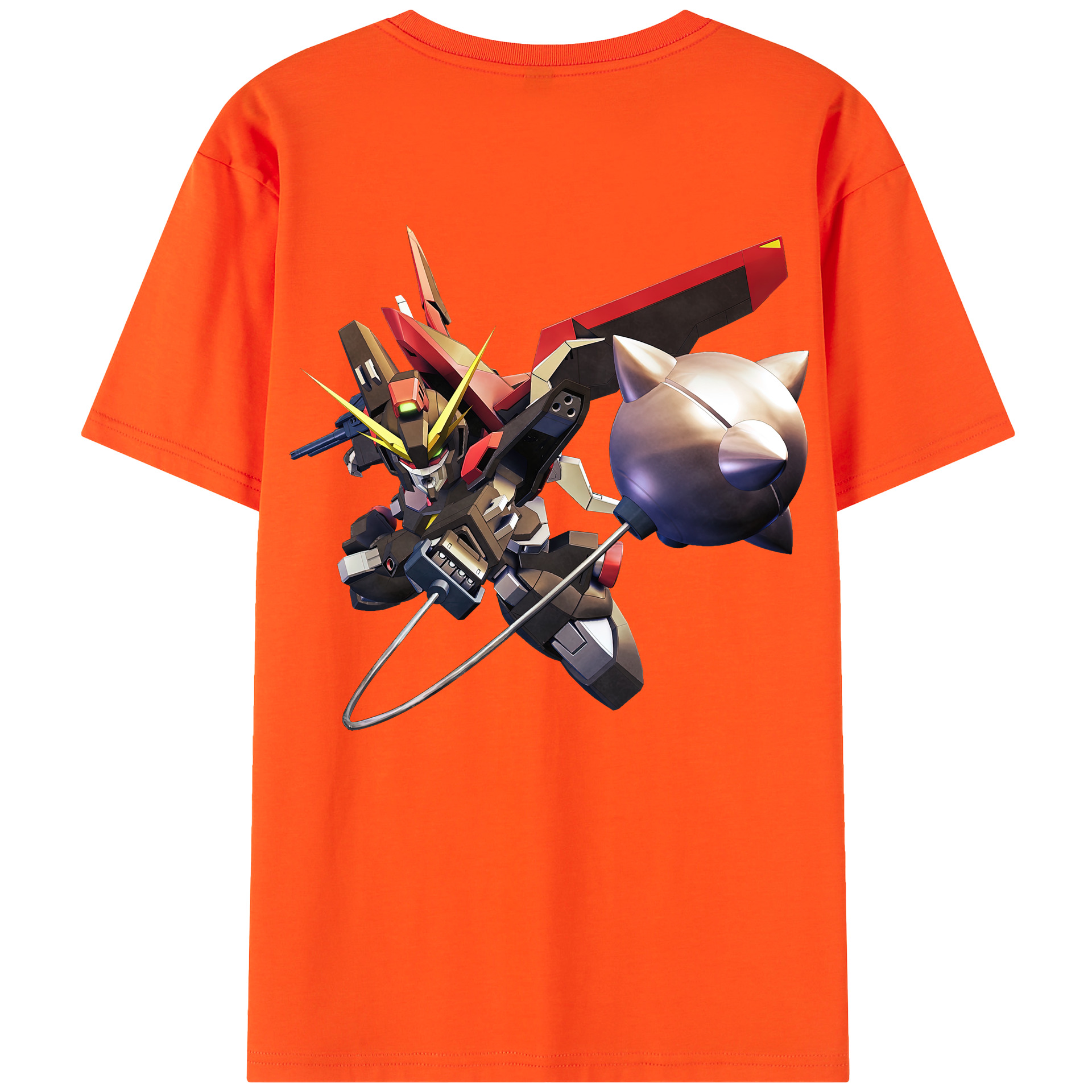 （画像用） 機動戦士ガンダム Mobile Suit Gundam 綿100％半袖Tシャツ（背面プリント）
