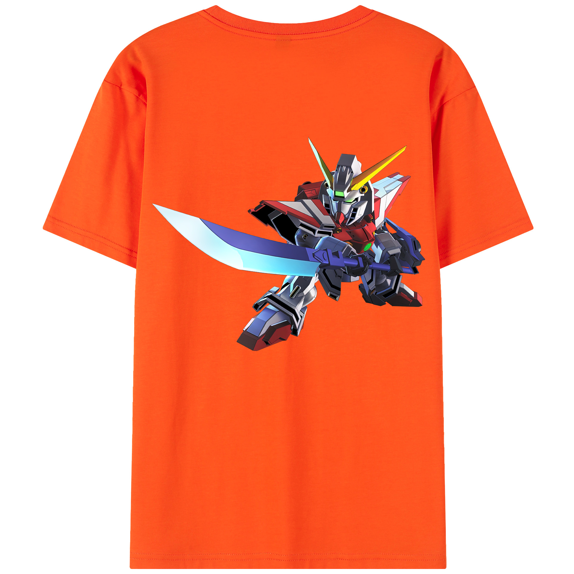 （画像用） 機動戦士ガンダム Mobile Suit Gundam 綿100％半袖Tシャツ（背面プリント）