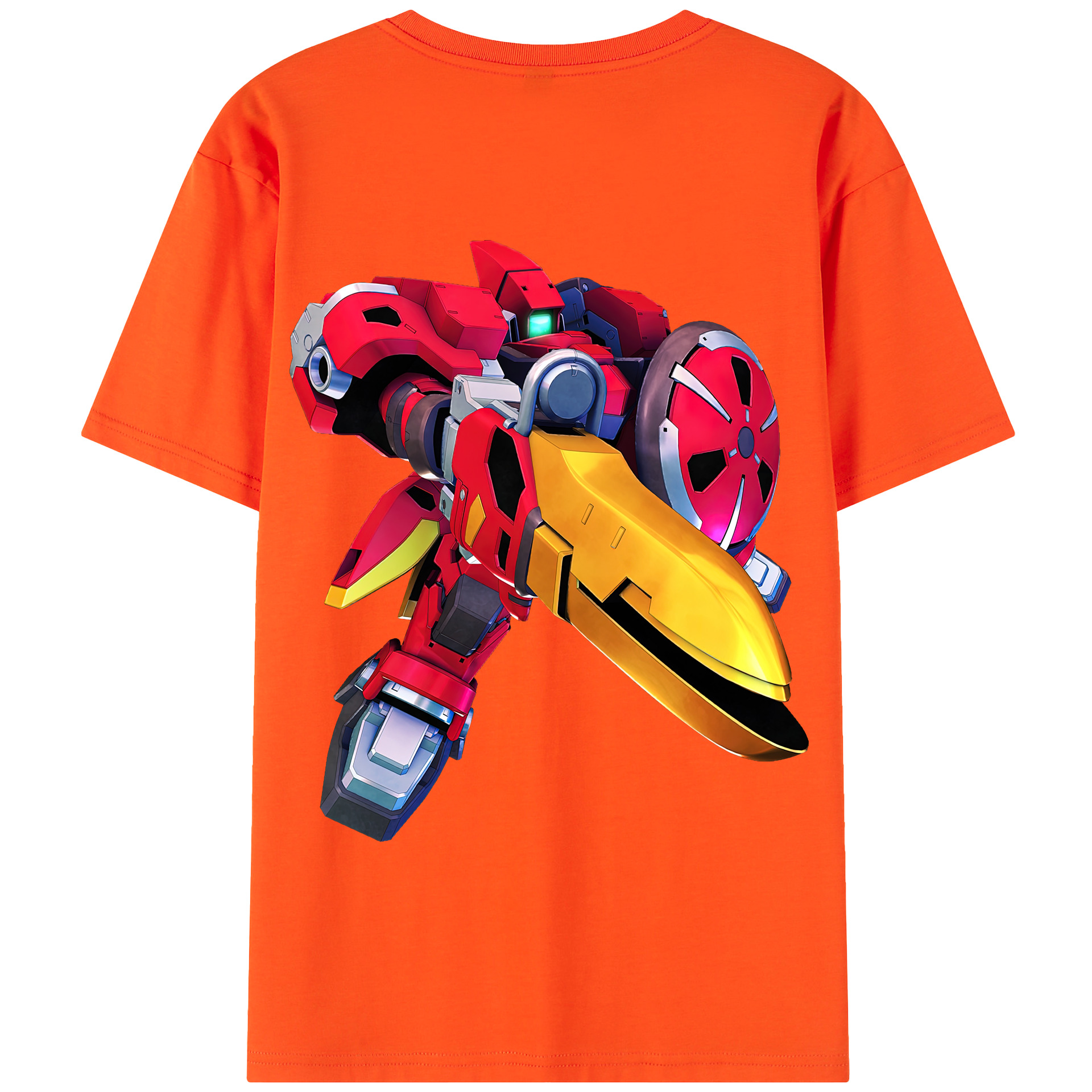 （画像用） 機動戦士ガンダム Mobile Suit Gundam 綿100％半袖Tシャツ（背面プリント）
