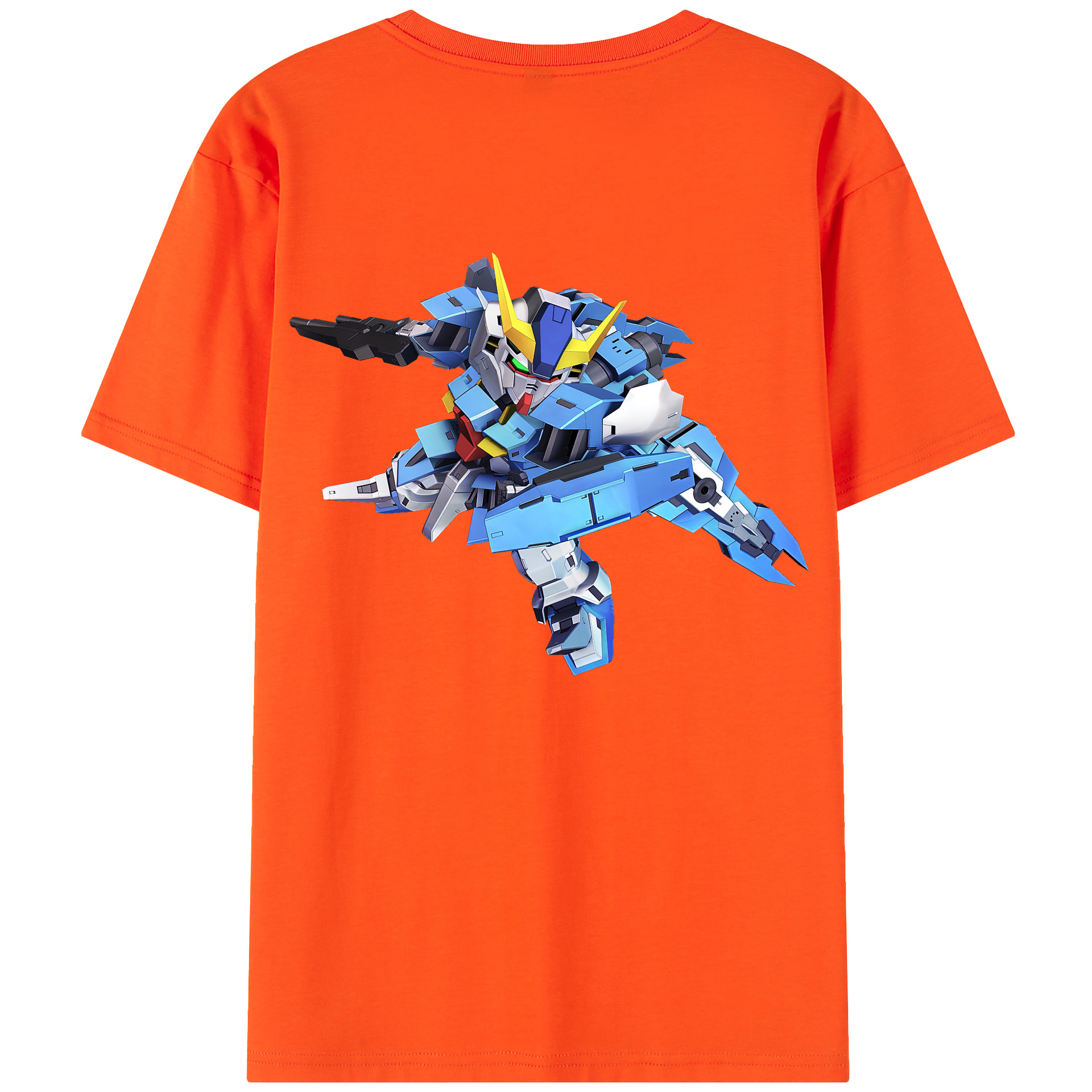 （画像用） 機動戦士ガンダム Mobile Suit Gundam 綿100％半袖Tシャツ（背面プリント）
