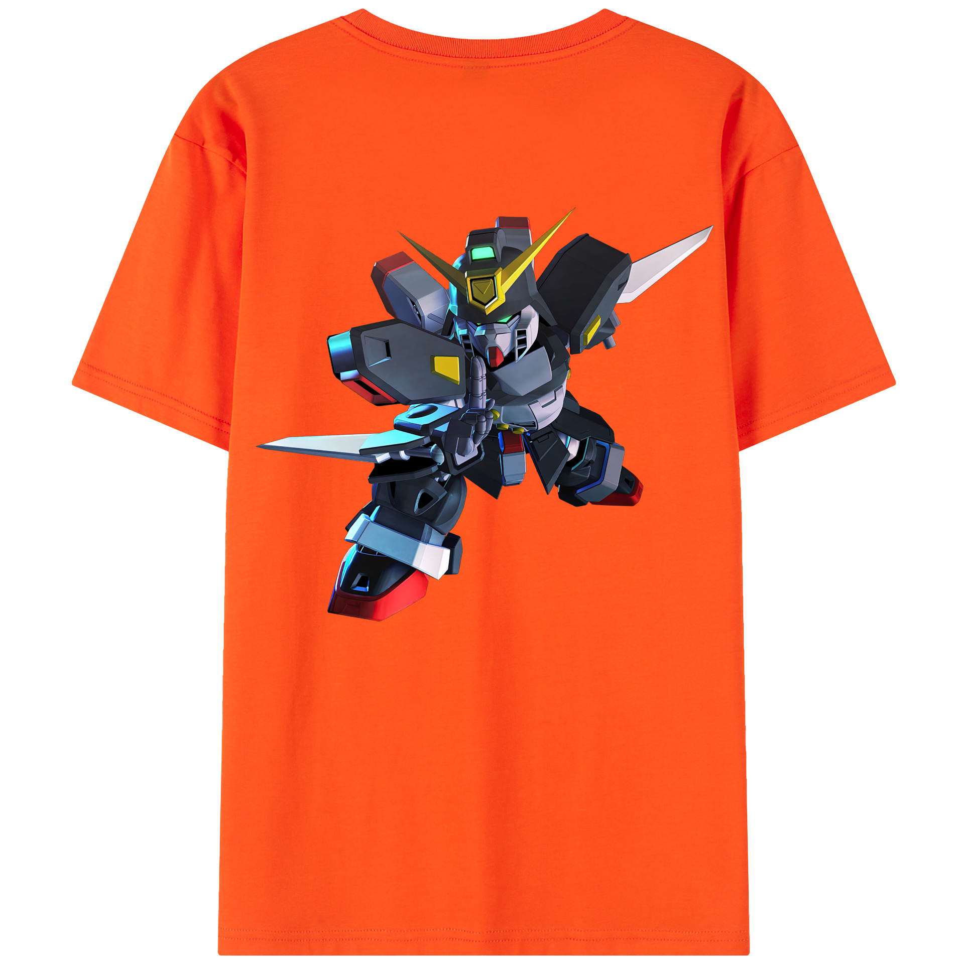 （画像用） 機動戦士ガンダム Mobile Suit Gundam 綿100％半袖Tシャツ（背面プリント）