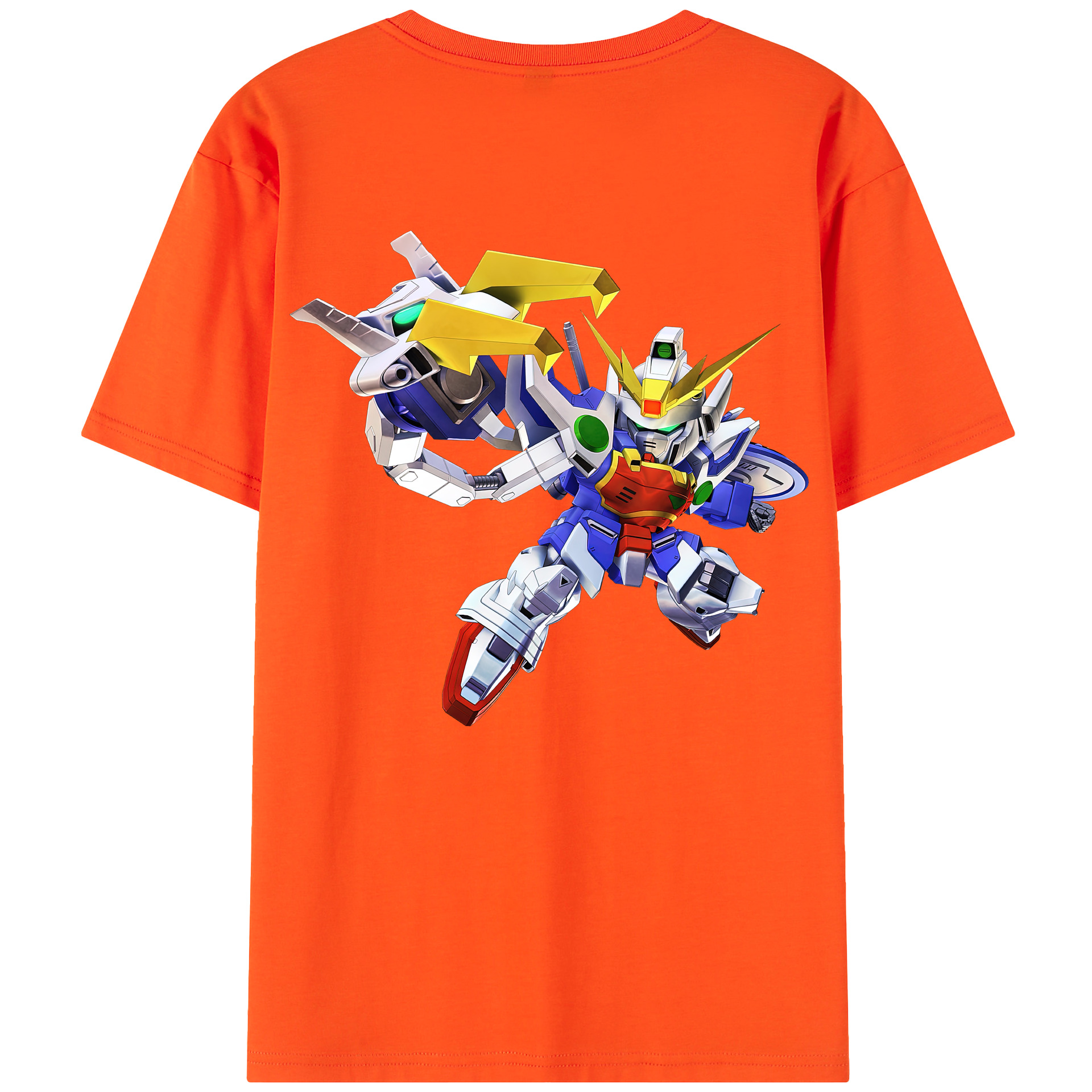（画像用） 機動戦士ガンダム Mobile Suit Gundam 綿100％半袖Tシャツ（背面プリント）