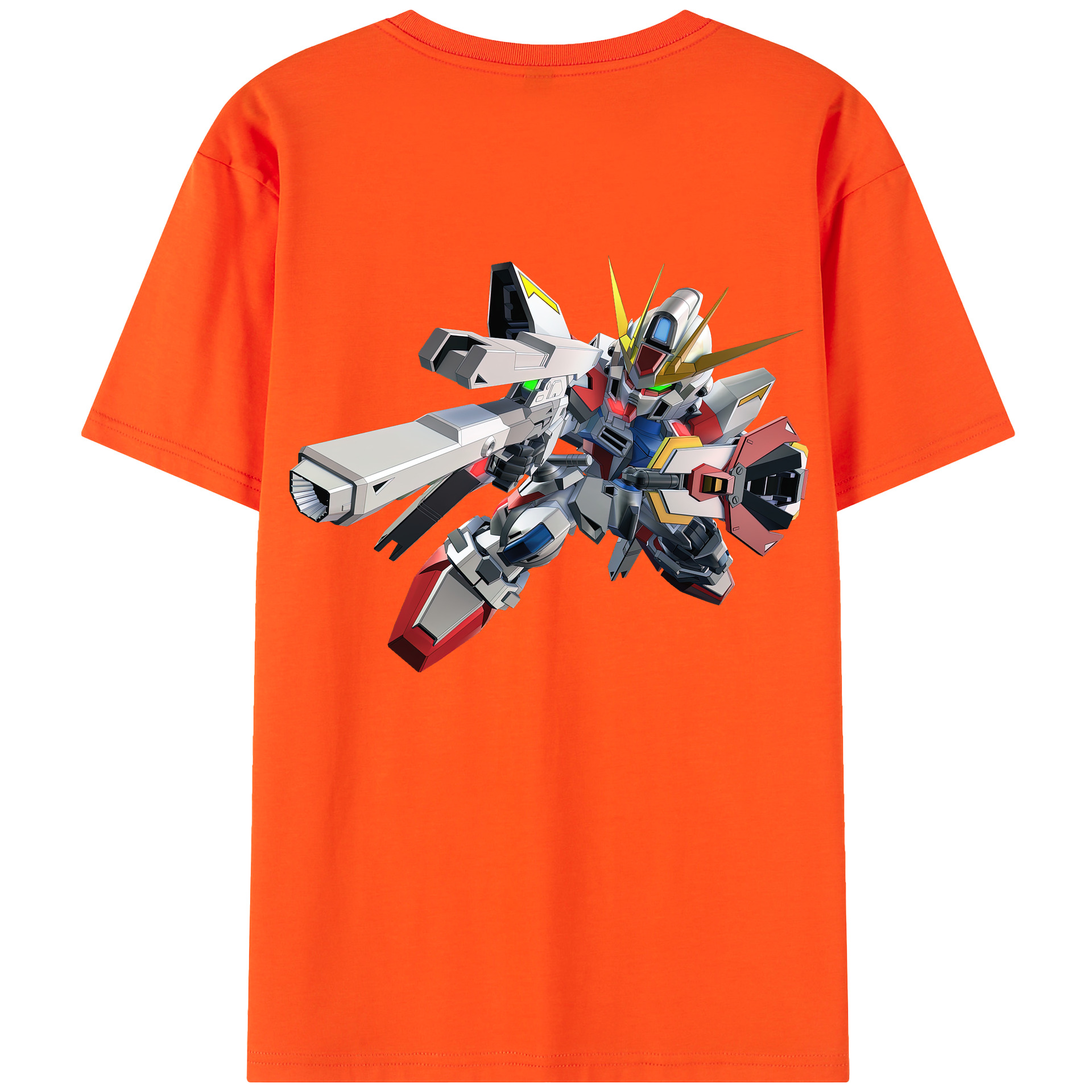 （画像用） 機動戦士ガンダム Mobile Suit Gundam 綿100％半袖Tシャツ（背面プリント）