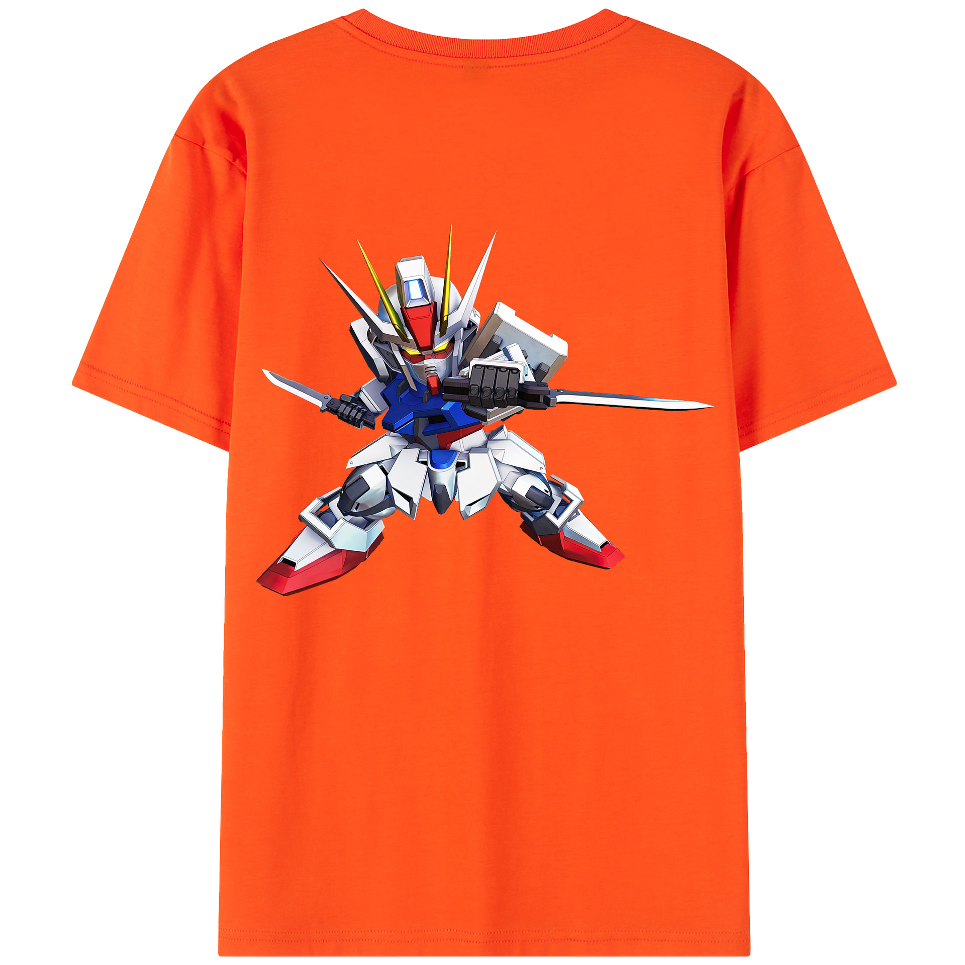 （画像用） 機動戦士ガンダム Mobile Suit Gundam 綿100％半袖Tシャツ（背面プリント）