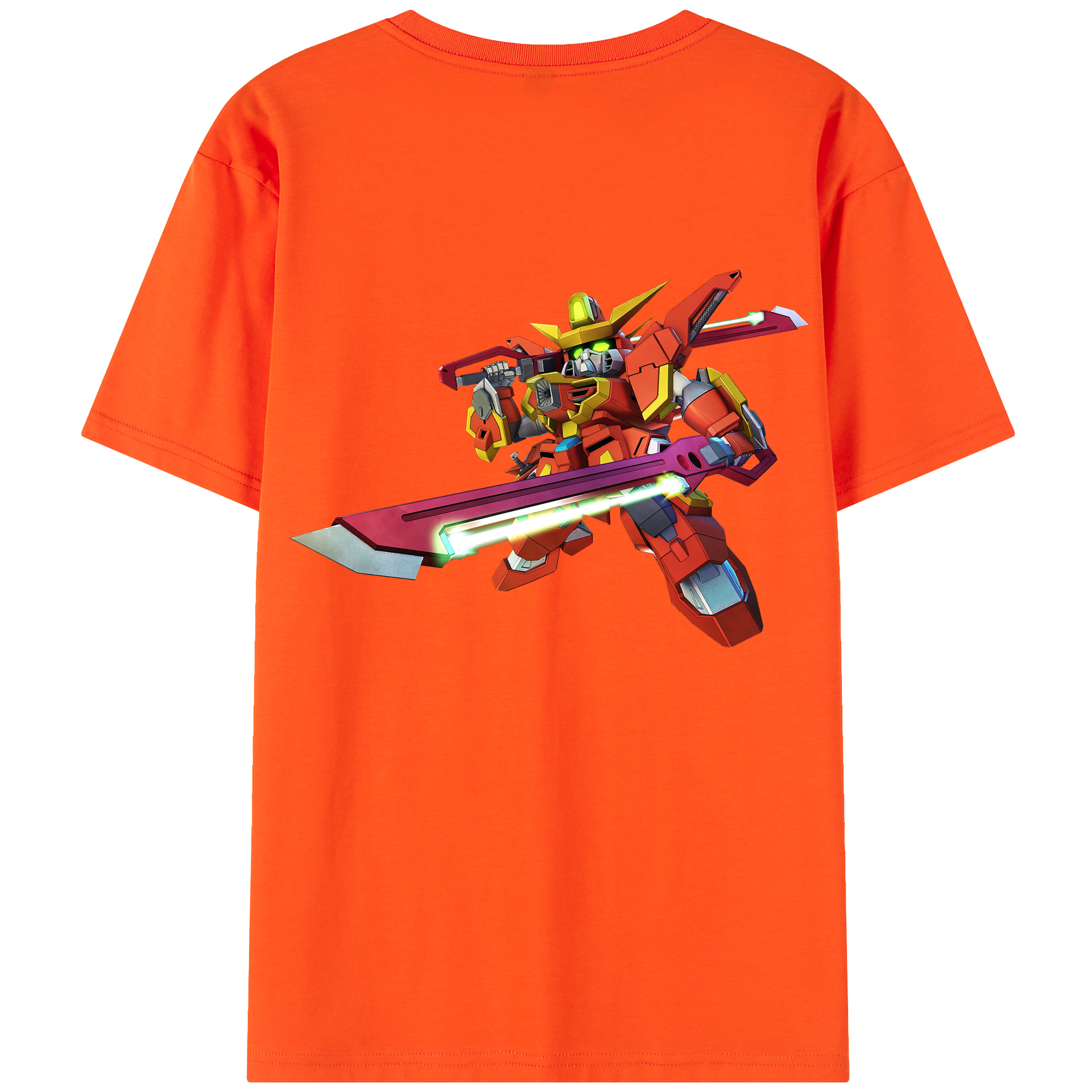 （画像用） 機動戦士ガンダム Mobile Suit Gundam 綿100％半袖Tシャツ（背面プリント）