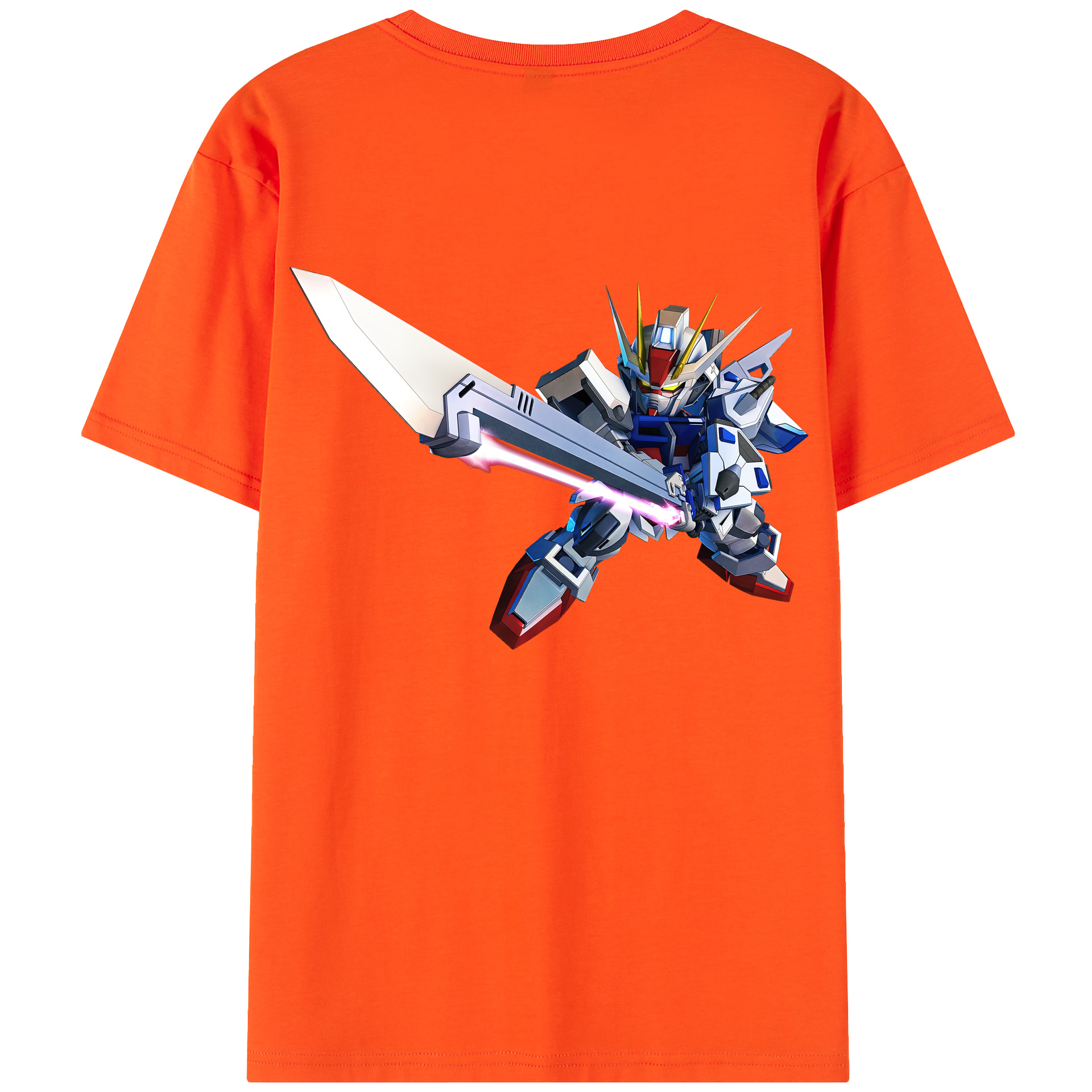 （画像用） 機動戦士ガンダム Mobile Suit Gundam 綿100％半袖Tシャツ（背面プリント）