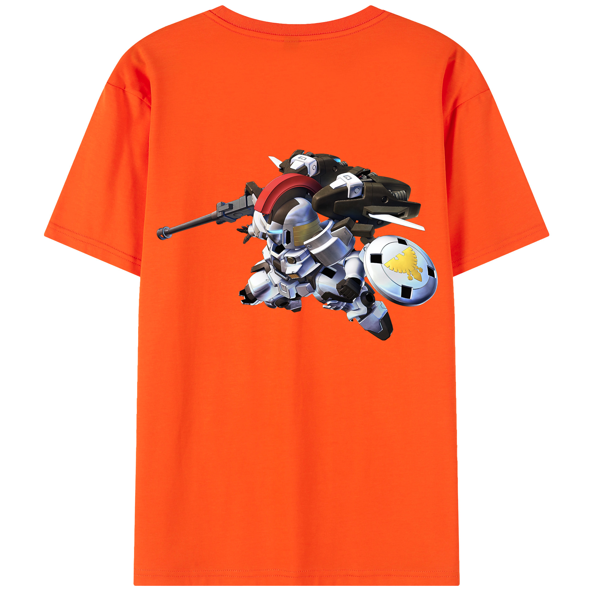 （画像用） 機動戦士ガンダム Mobile Suit Gundam 綿100％半袖Tシャツ（背面プリント）