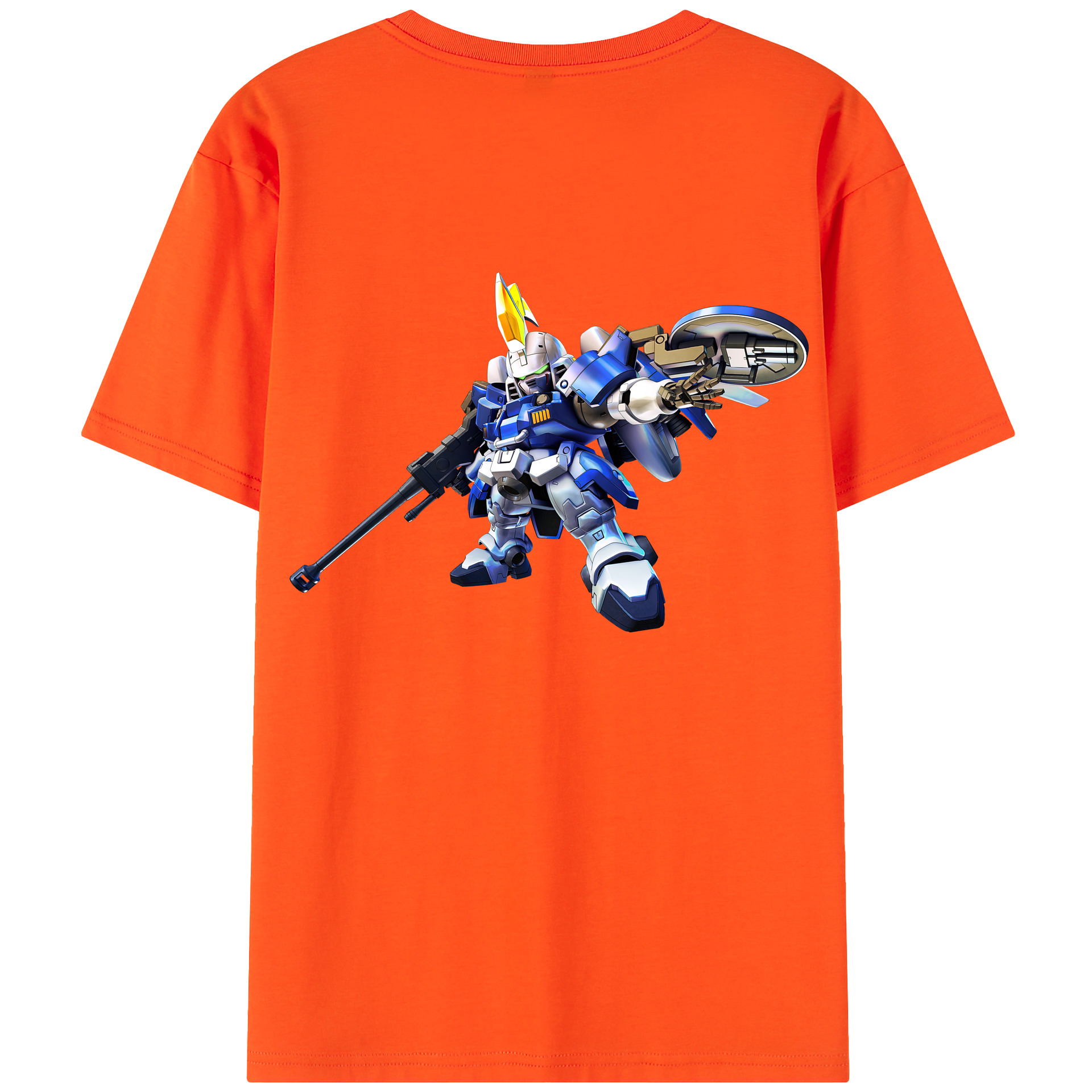 （画像用） 機動戦士ガンダム Mobile Suit Gundam 綿100％半袖Tシャツ（背面プリント）