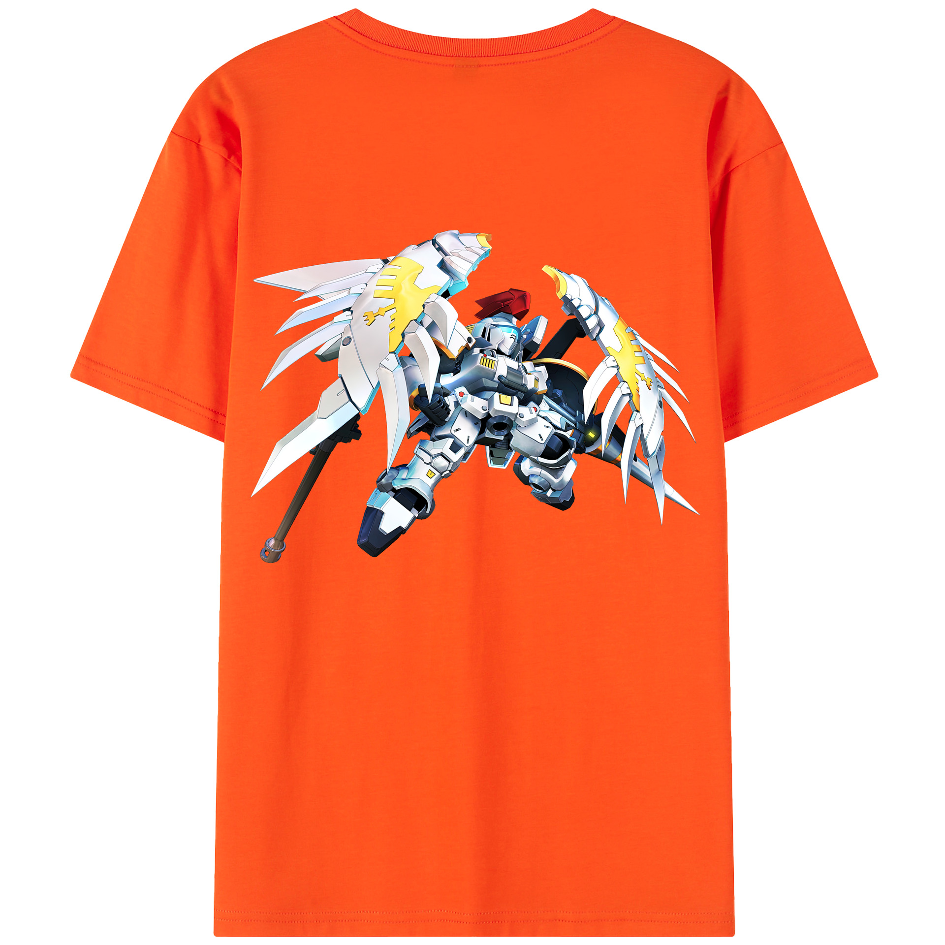 （画像用） 機動戦士ガンダム Mobile Suit Gundam 綿100％半袖Tシャツ（背面プリント）