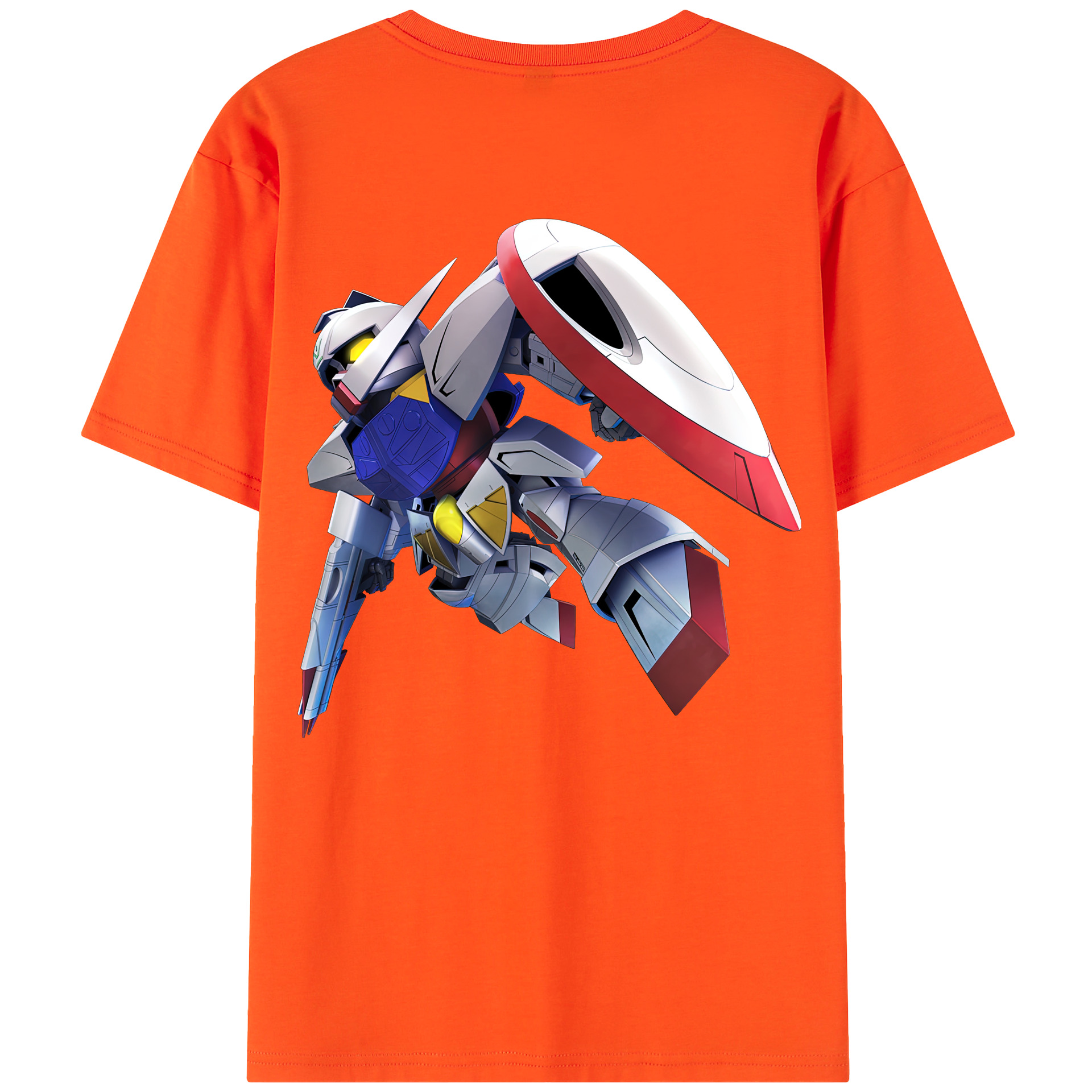 （画像用） 機動戦士ガンダム Mobile Suit Gundam 綿100％半袖Tシャツ（背面プリント）