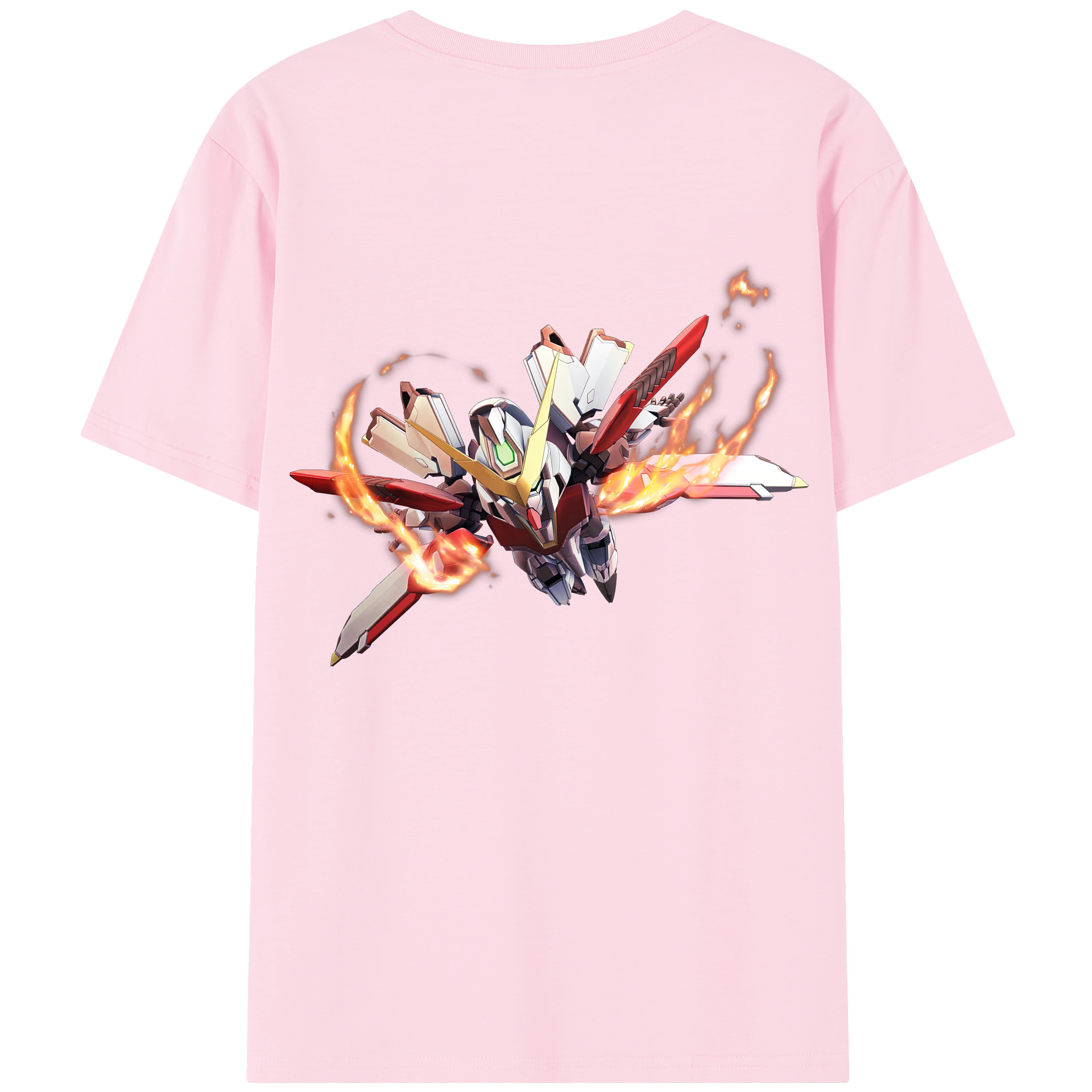 （画像用） 機動戦士ガンダム Mobile Suit Gundam 綿100％半袖Tシャツ（背面プリント）