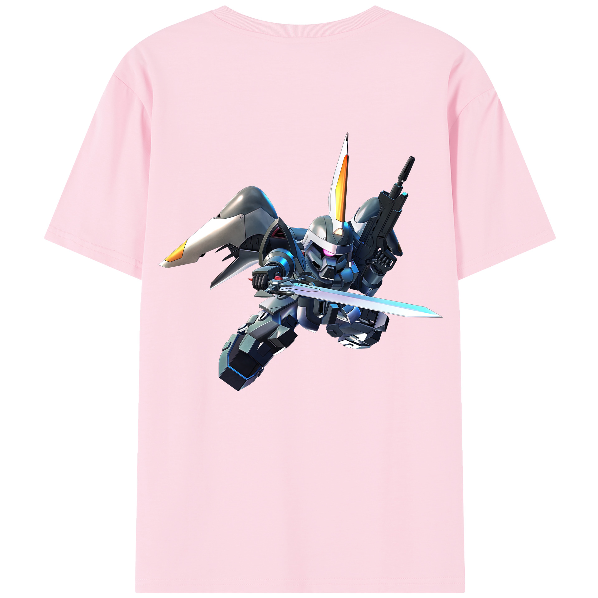 （画像用） 機動戦士ガンダム Mobile Suit Gundam 綿100％半袖Tシャツ（背面プリント）