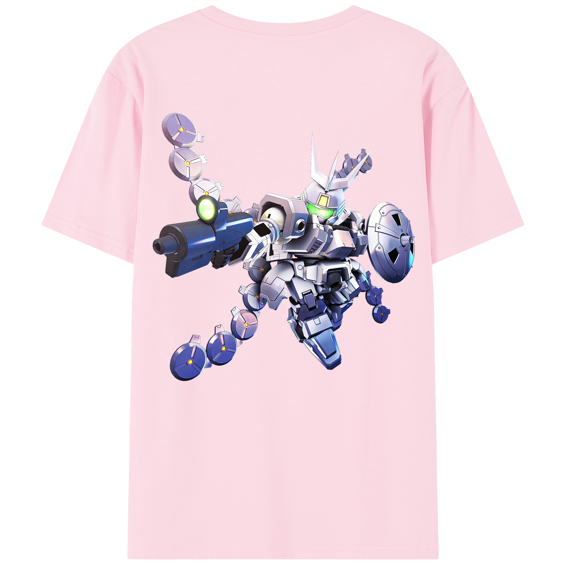 （画像用） 機動戦士ガンダム Mobile Suit Gundam 綿100％半袖Tシャツ（背面プリント）