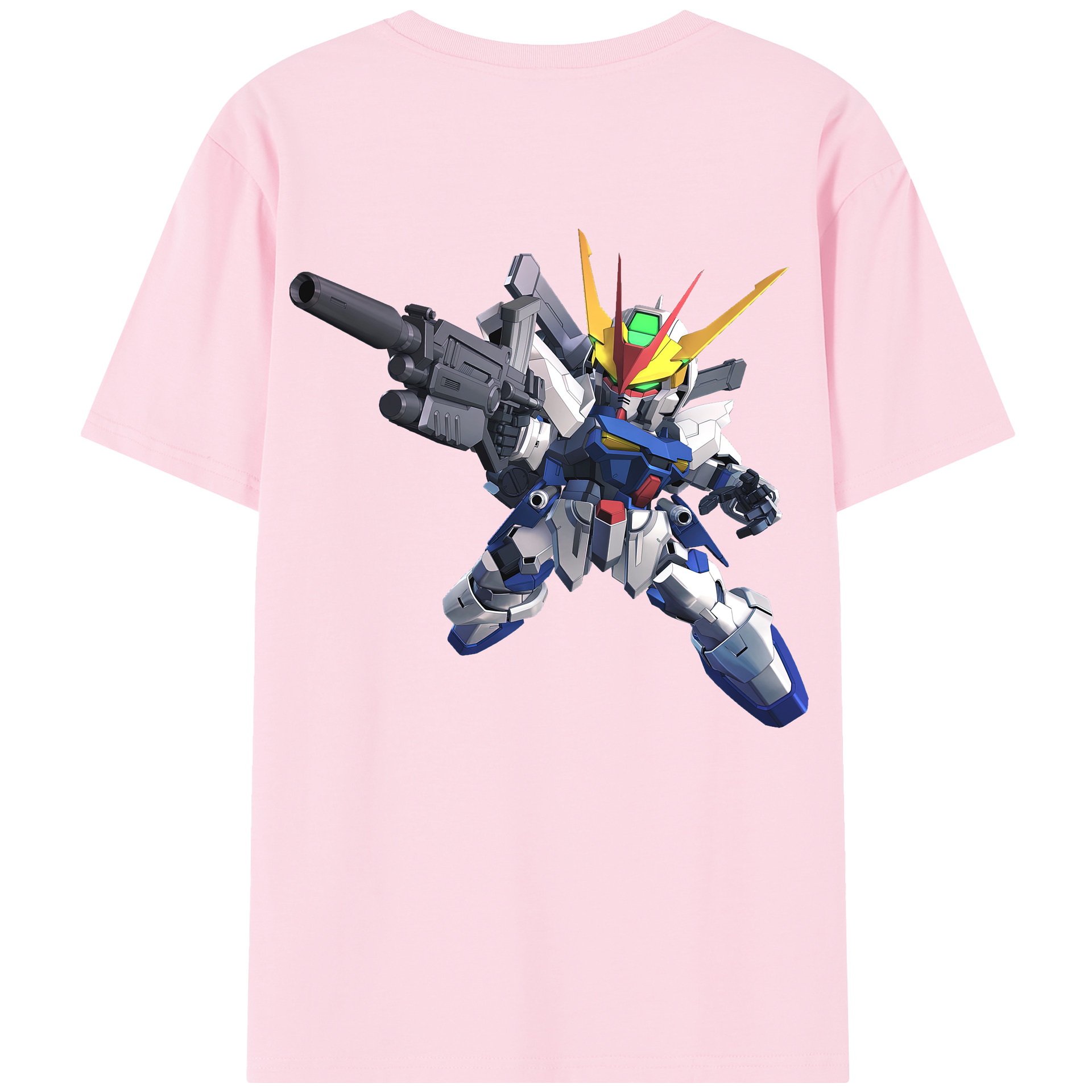 （画像用） 機動戦士ガンダム Mobile Suit Gundam 綿100％半袖Tシャツ（背面プリント）