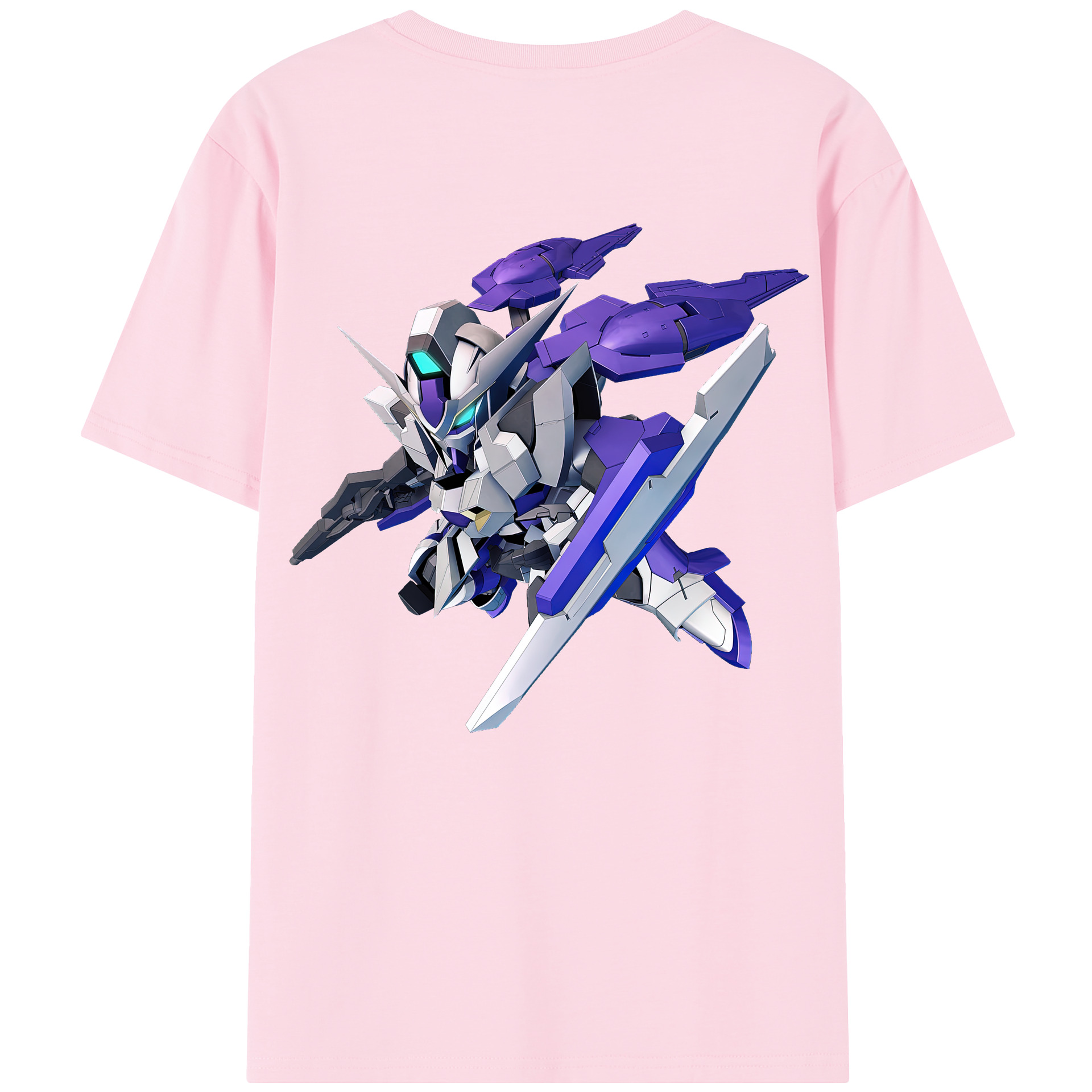 （画像用） 機動戦士ガンダム Mobile Suit Gundam 綿100％半袖Tシャツ（背面プリント）