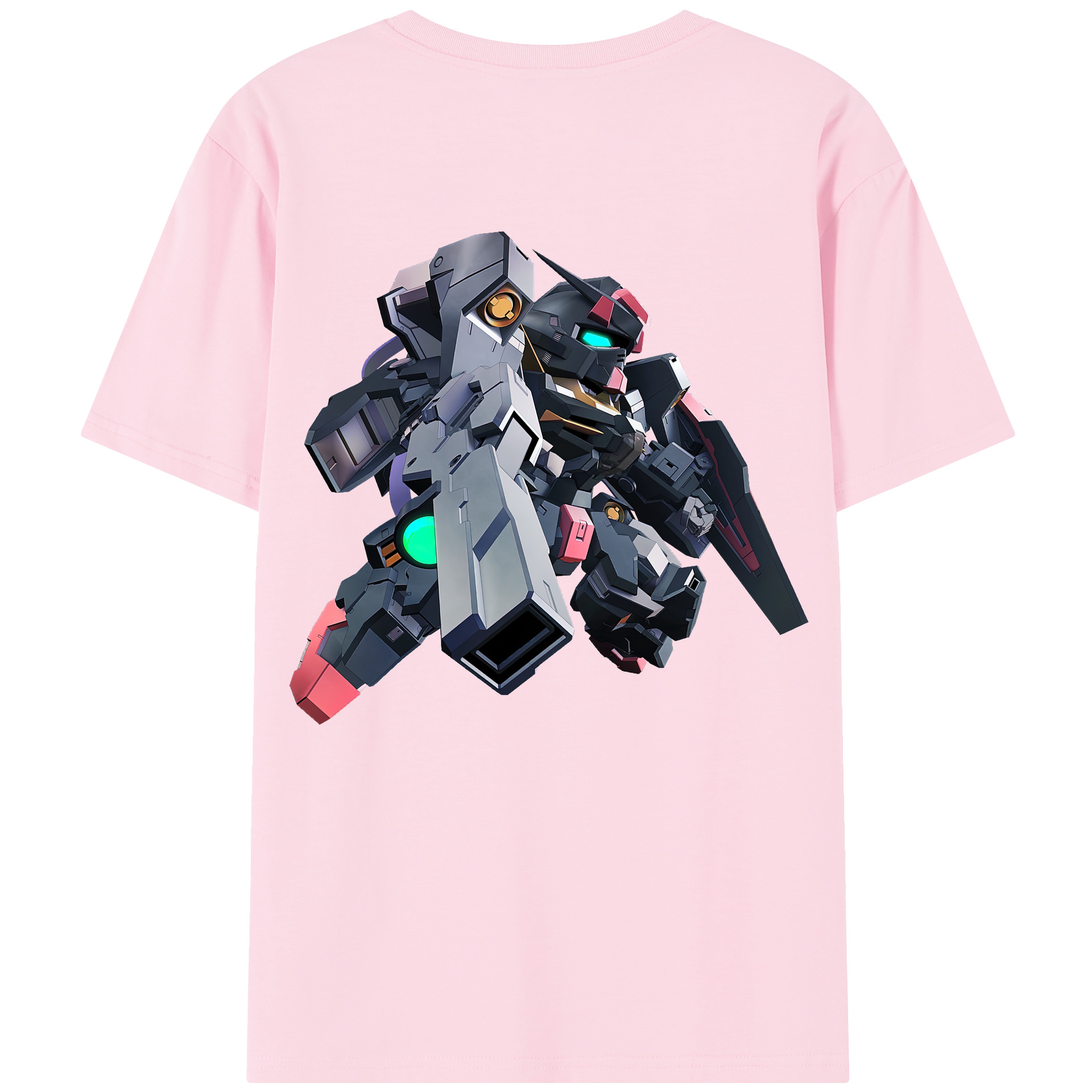 （画像用） 機動戦士ガンダム Mobile Suit Gundam 綿100％半袖Tシャツ（背面プリント）