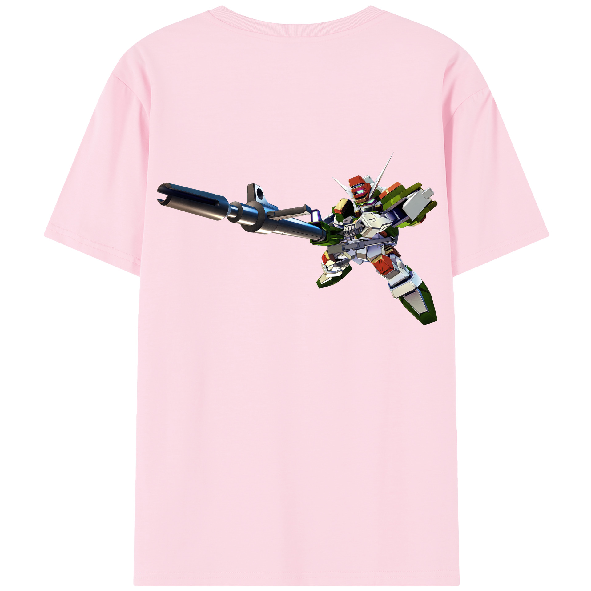 （画像用） 機動戦士ガンダム Mobile Suit Gundam 綿100％半袖Tシャツ（背面プリント）