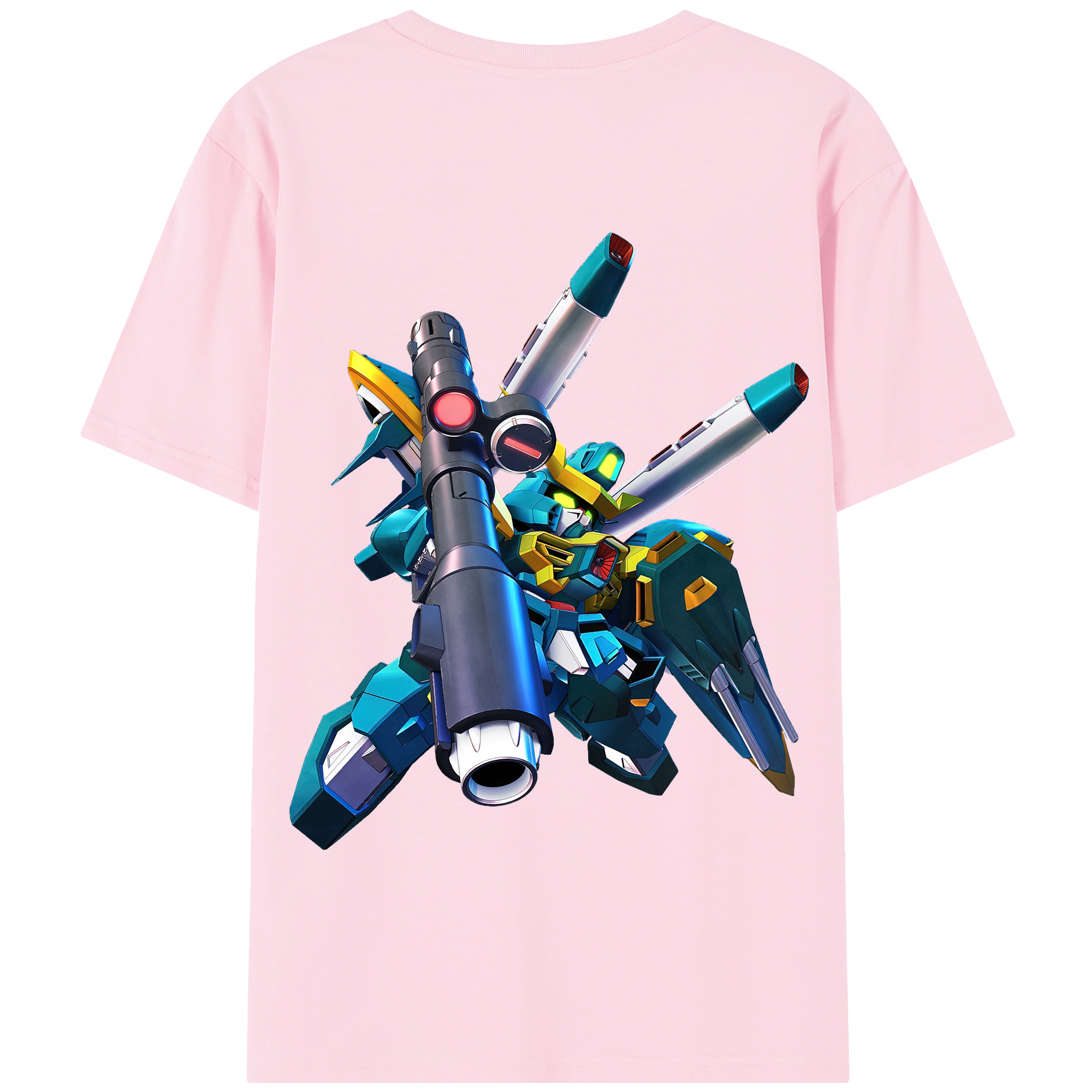 （画像用） 機動戦士ガンダム Mobile Suit Gundam 綿100％半袖Tシャツ（背面プリント）