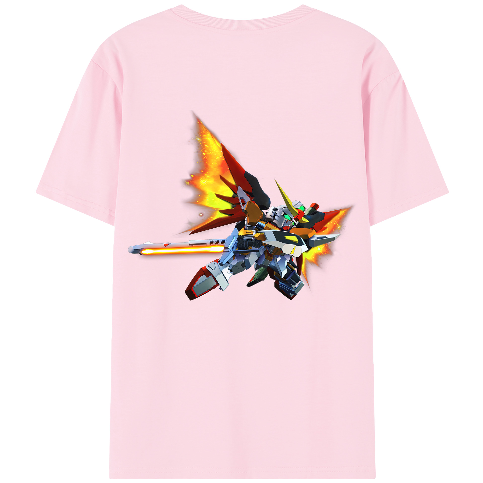 （画像用） 機動戦士ガンダム Mobile Suit Gundam 綿100％半袖Tシャツ（背面プリント）