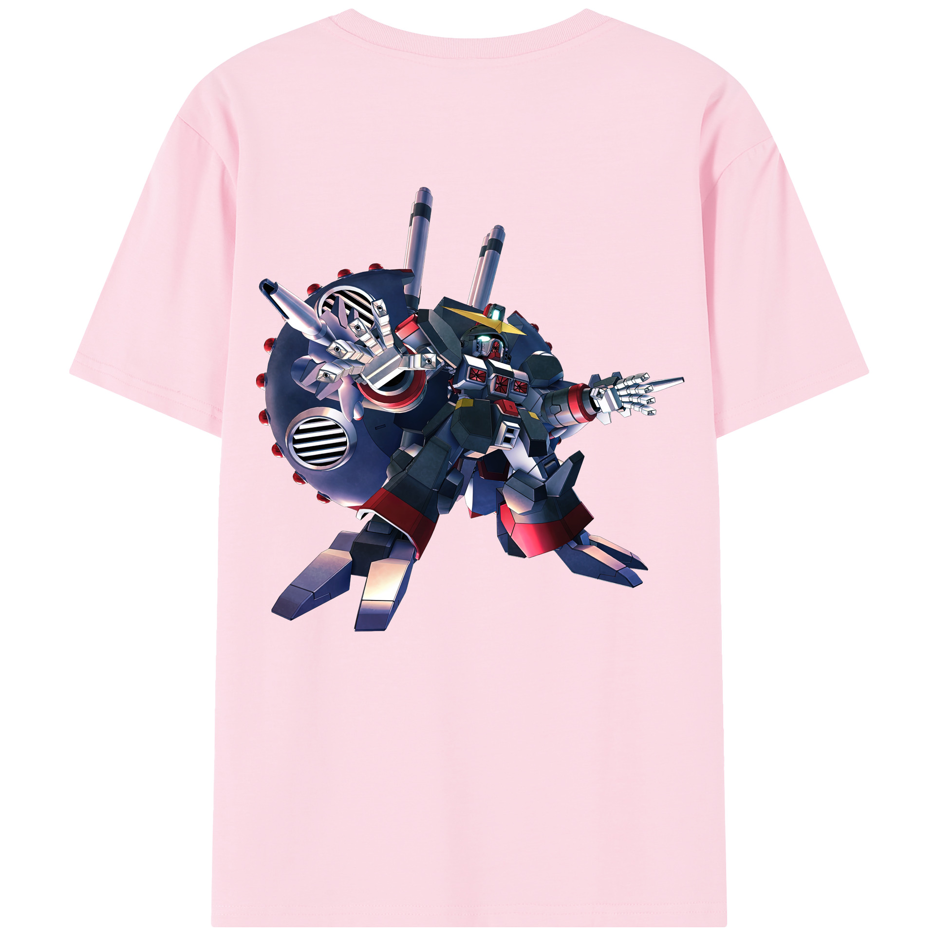 （画像用） 機動戦士ガンダム Mobile Suit Gundam 綿100％半袖Tシャツ（背面プリント）
