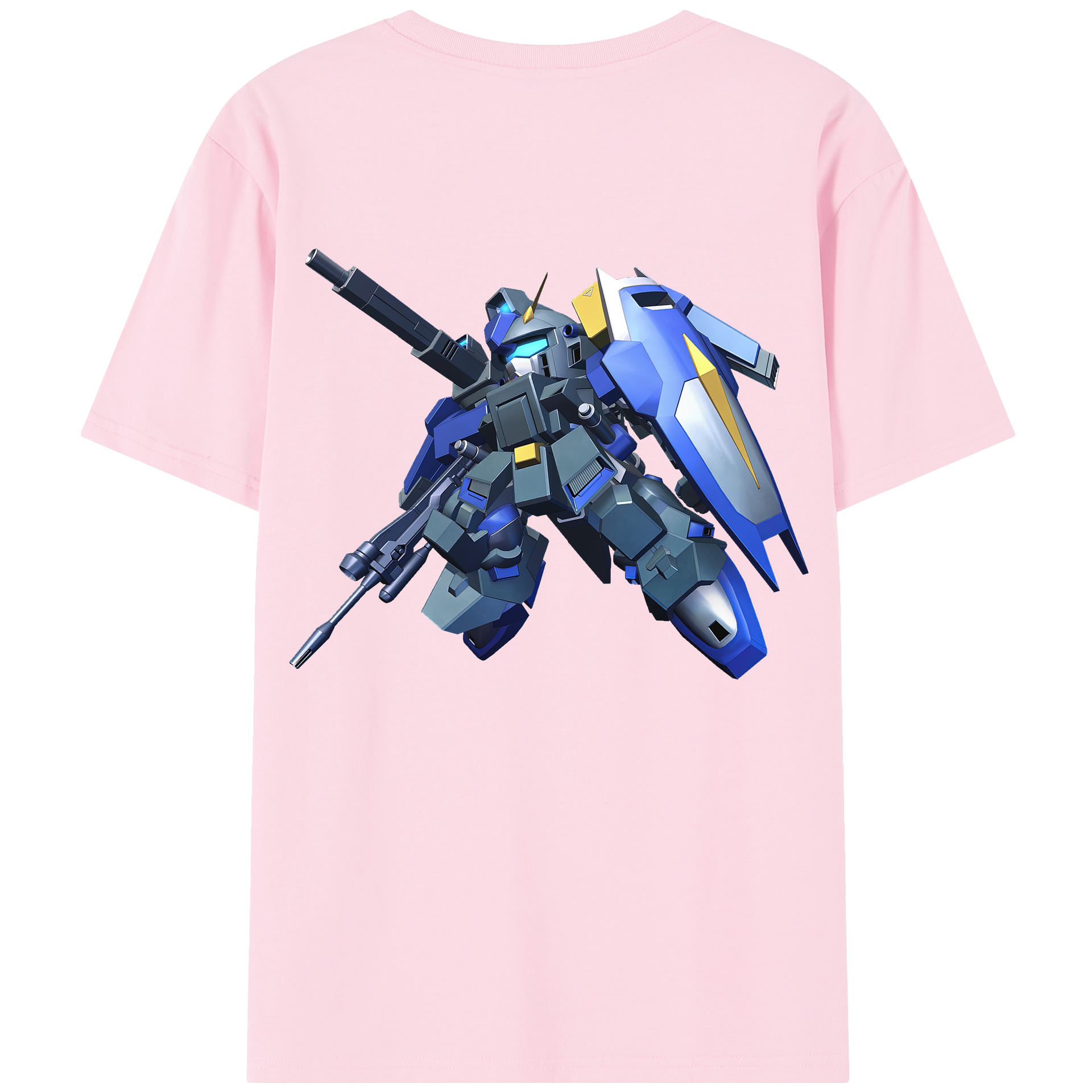 （画像用） 機動戦士ガンダム Mobile Suit Gundam 綿100％半袖Tシャツ（背面プリント）