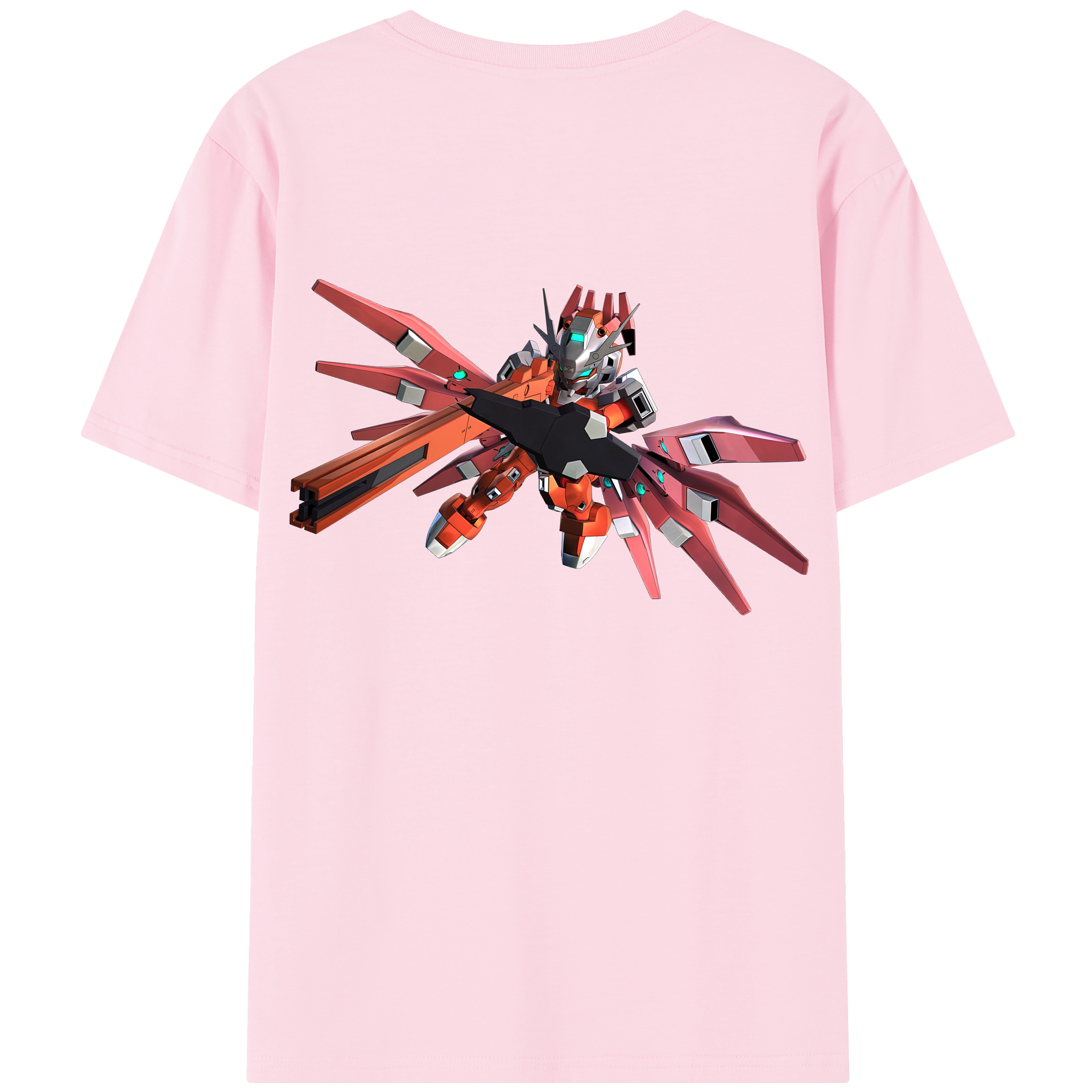 （画像用） 機動戦士ガンダム Mobile Suit Gundam 綿100％半袖Tシャツ（背面プリント）