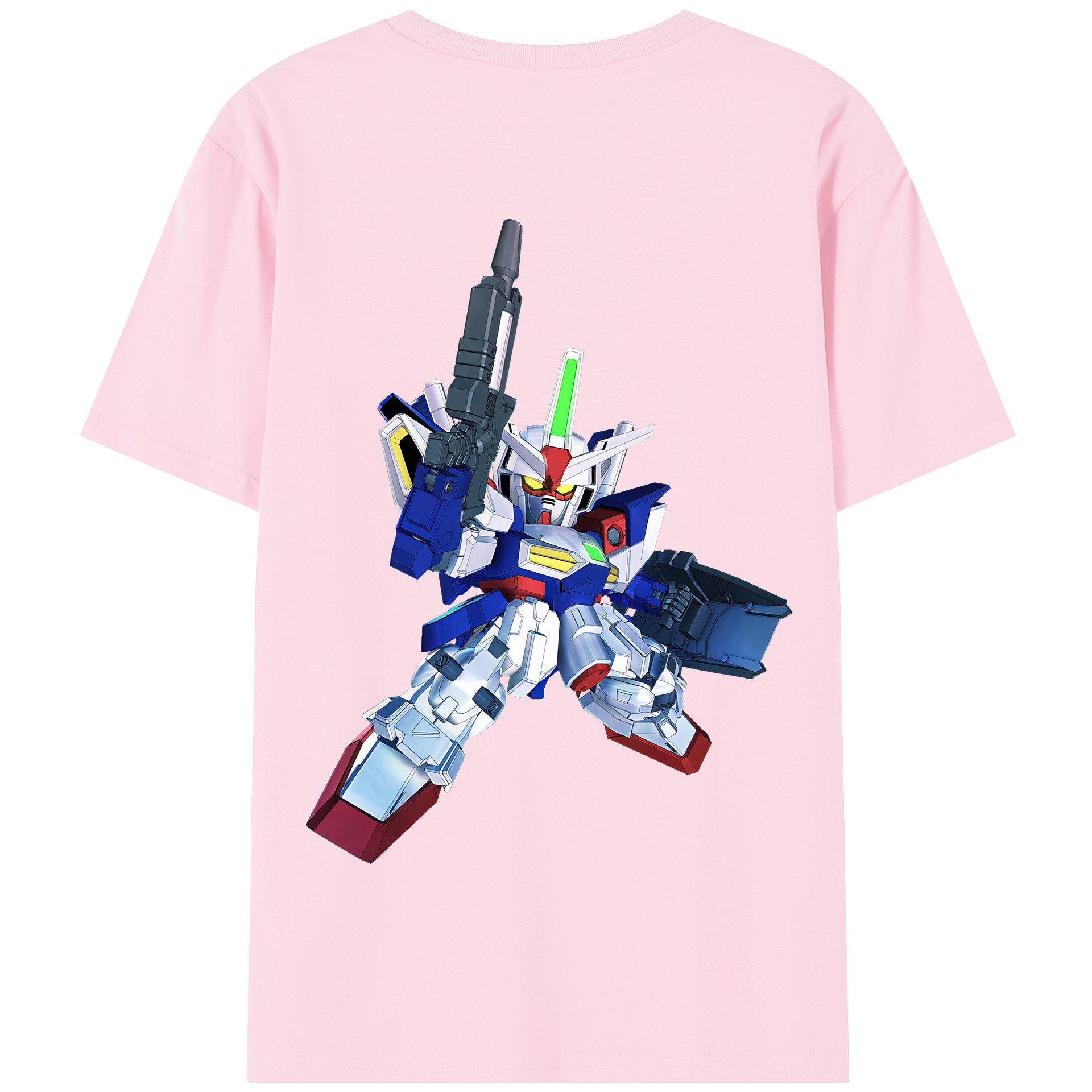 （画像用） 機動戦士ガンダム Mobile Suit Gundam 綿100％半袖Tシャツ（背面プリント）