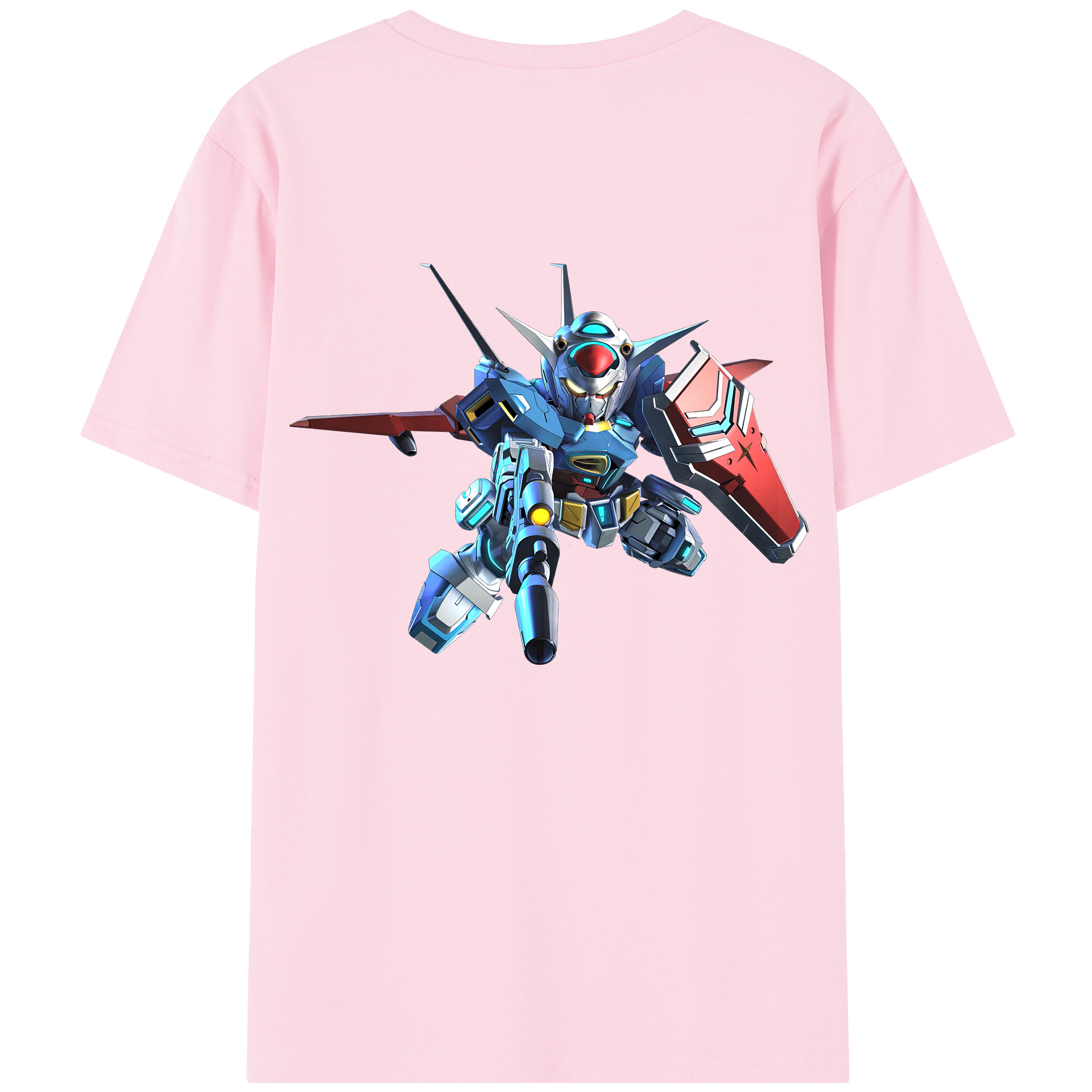 （画像用） 機動戦士ガンダム Mobile Suit Gundam 綿100％半袖Tシャツ（背面プリント）