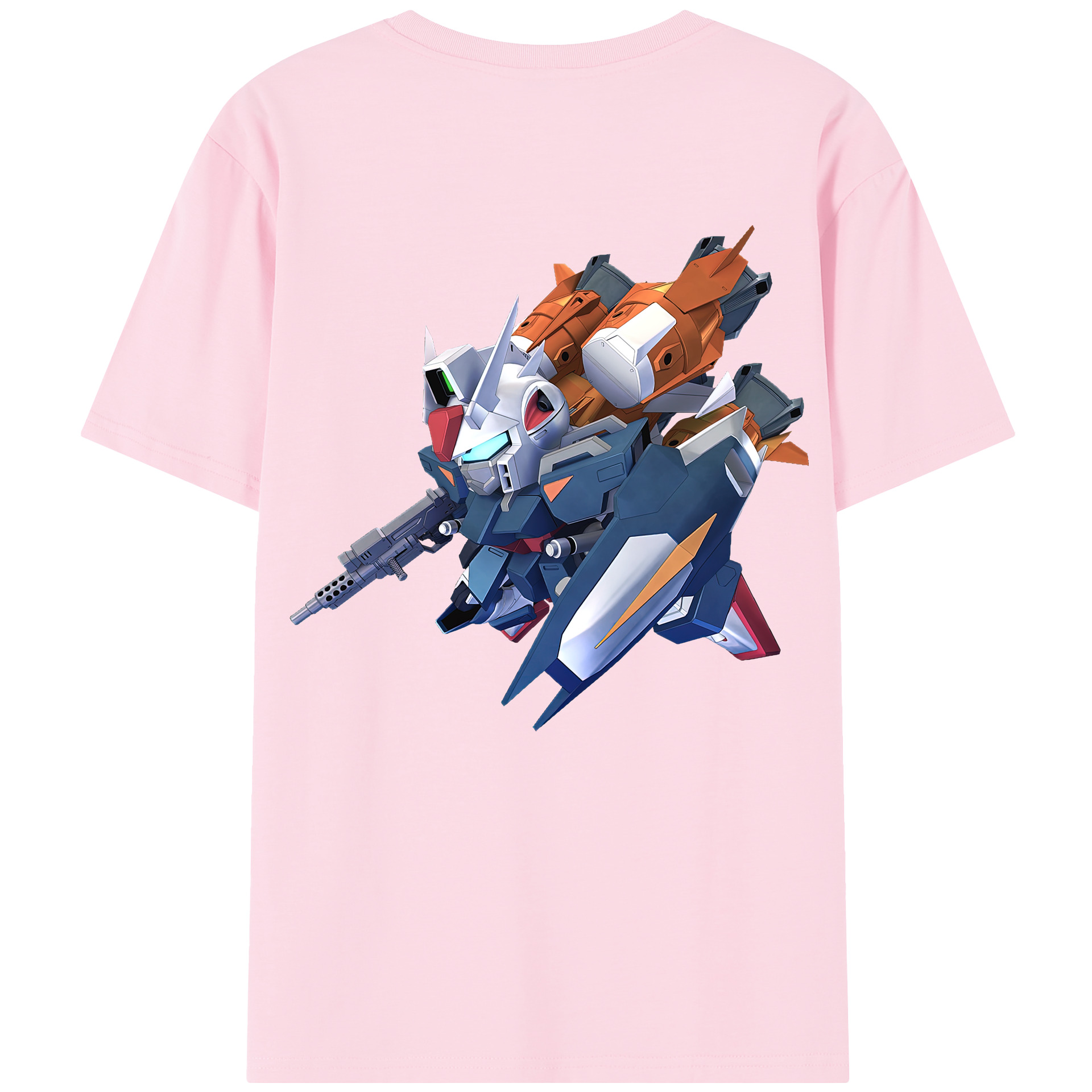 （画像用） 機動戦士ガンダム Mobile Suit Gundam 綿100％半袖Tシャツ（背面プリント）