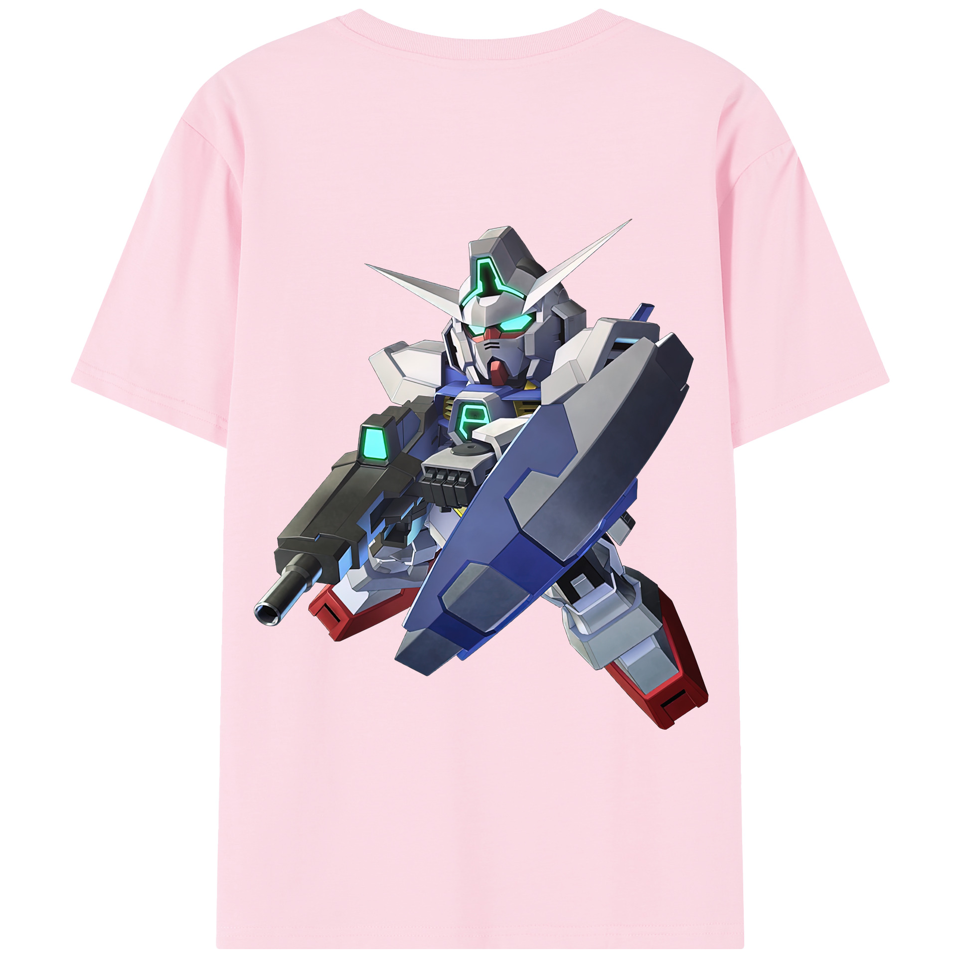 （画像用） 機動戦士ガンダム Mobile Suit Gundam 綿100％半袖Tシャツ（背面プリント）