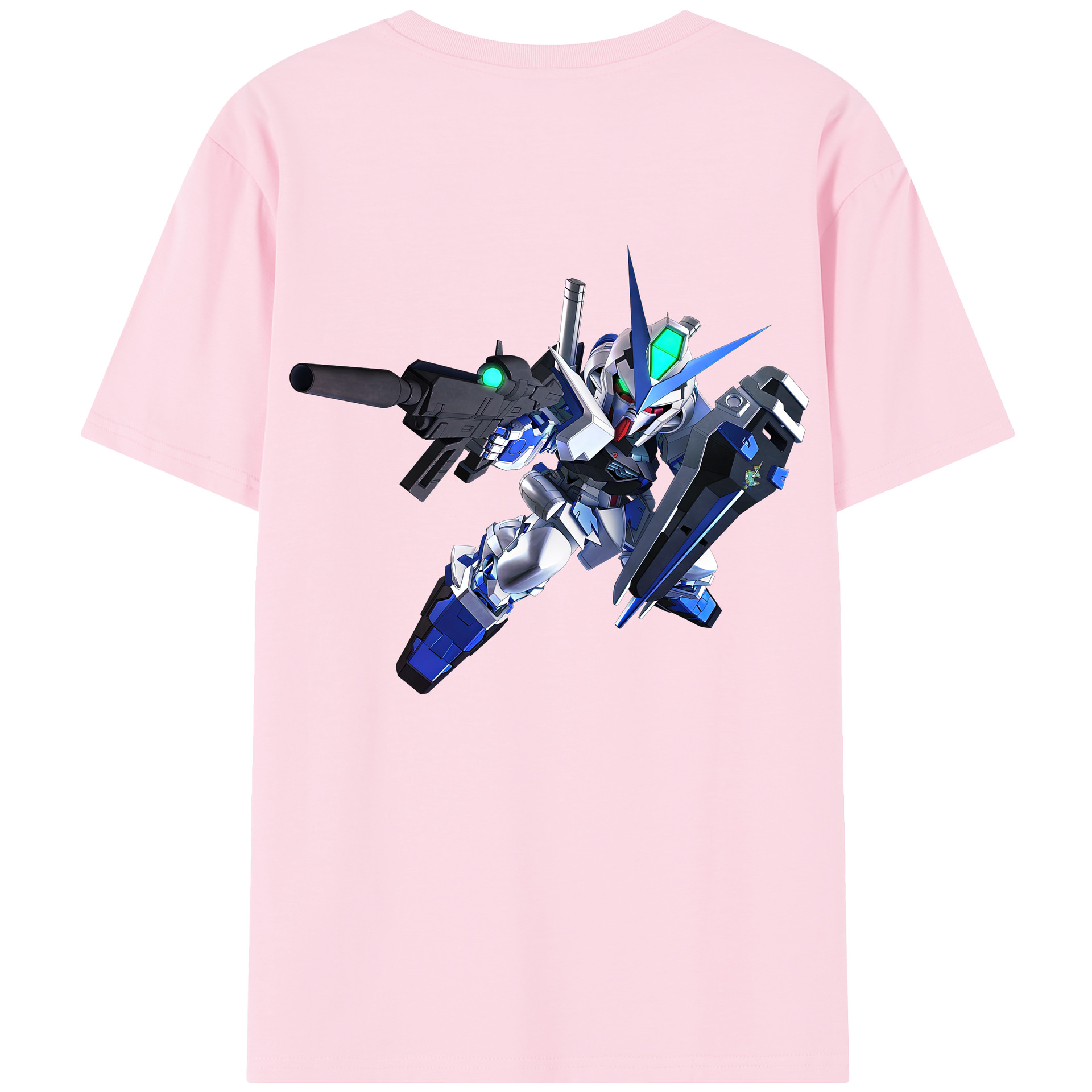 （画像用） 機動戦士ガンダム Mobile Suit Gundam 綿100％半袖Tシャツ（背面プリント）