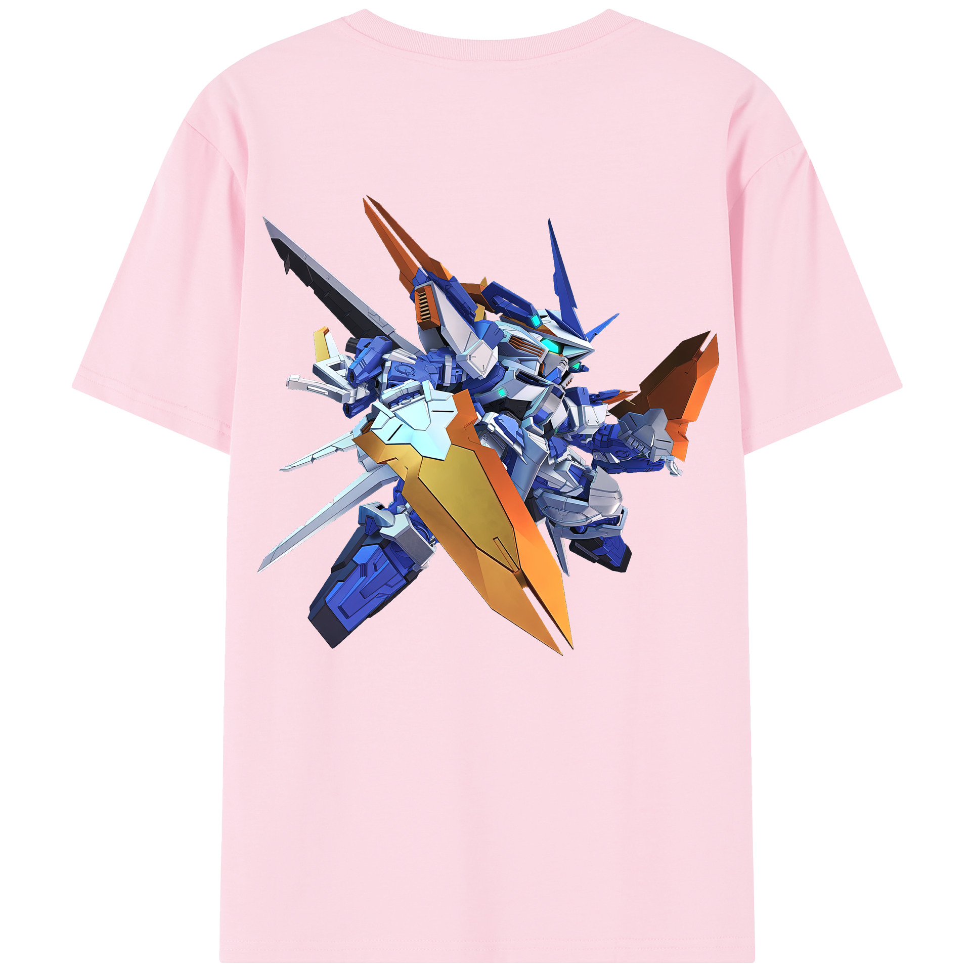 （画像用） 機動戦士ガンダム Mobile Suit Gundam 綿100％半袖Tシャツ（背面プリント）