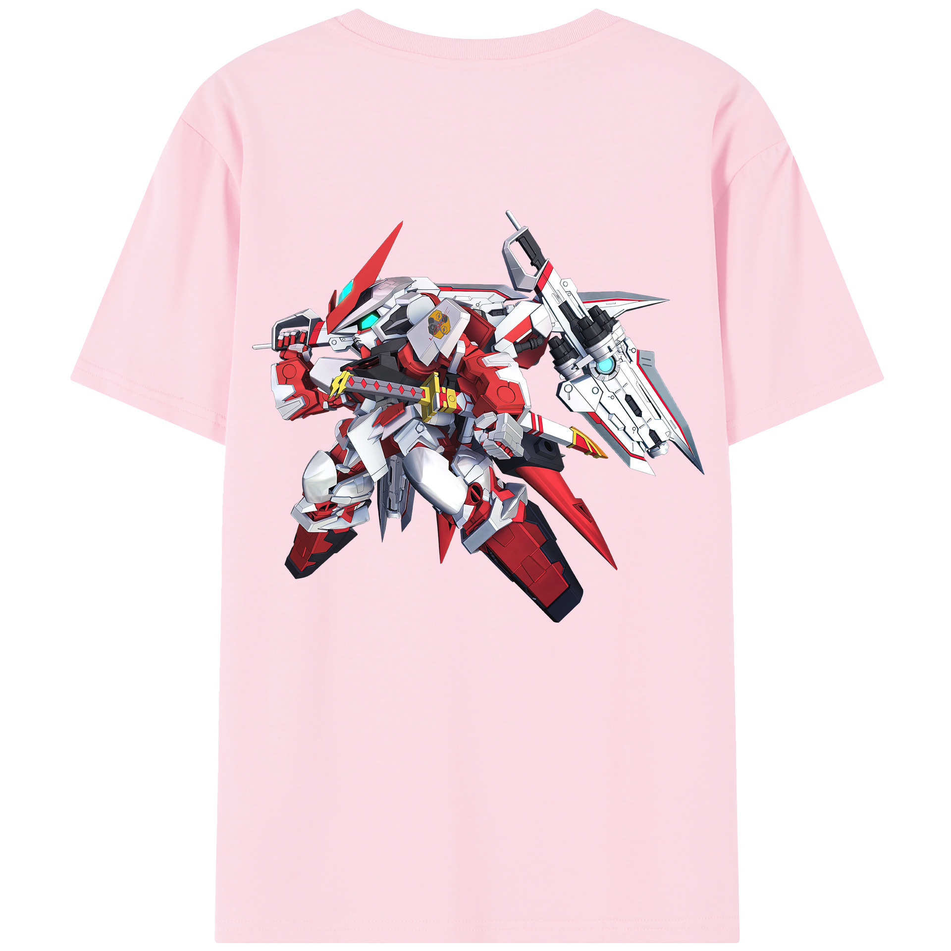 （画像用） 機動戦士ガンダム Mobile Suit Gundam 綿100％半袖Tシャツ（背面プリント）
