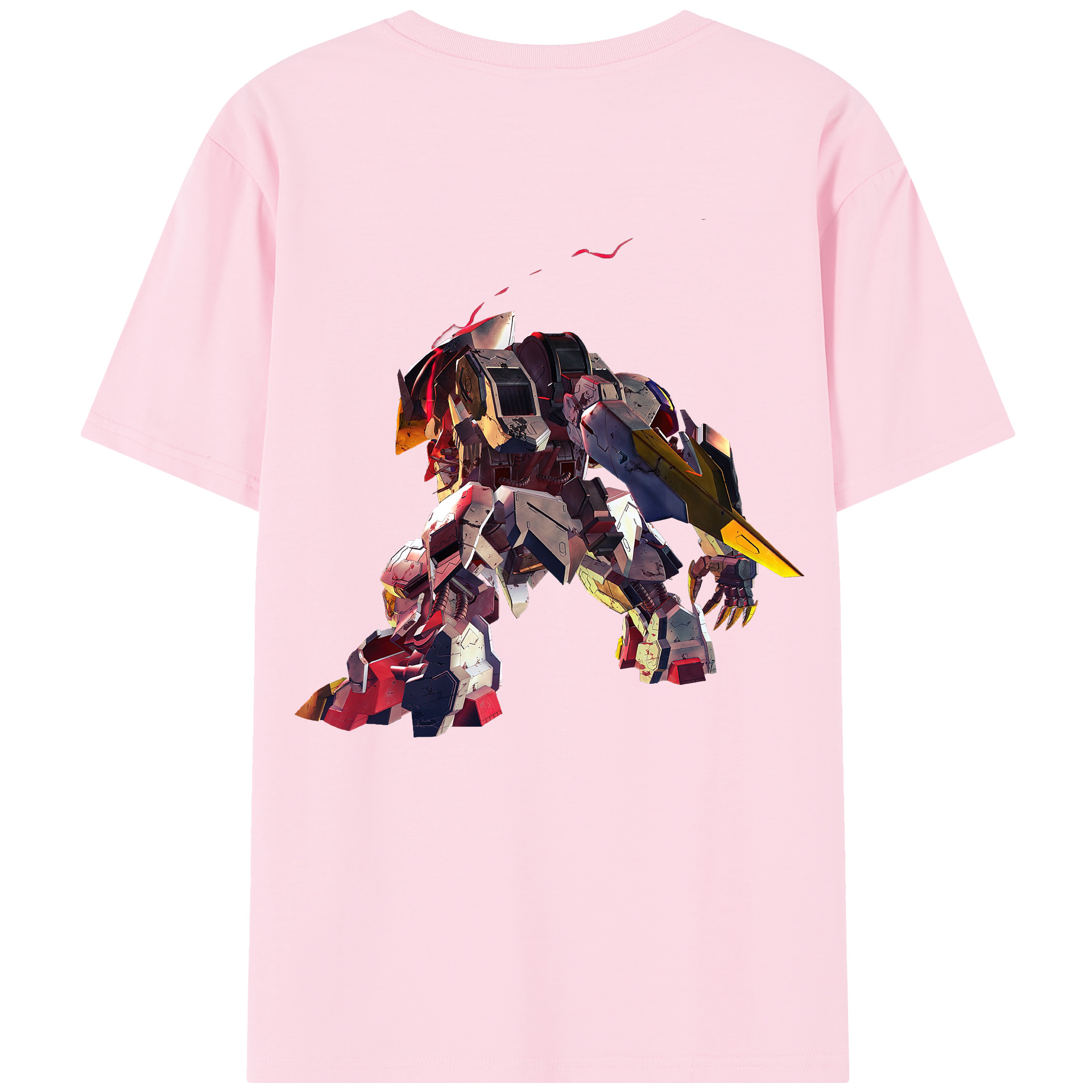 （画像用） 機動戦士ガンダム Mobile Suit Gundam 綿100％半袖Tシャツ（背面プリント）