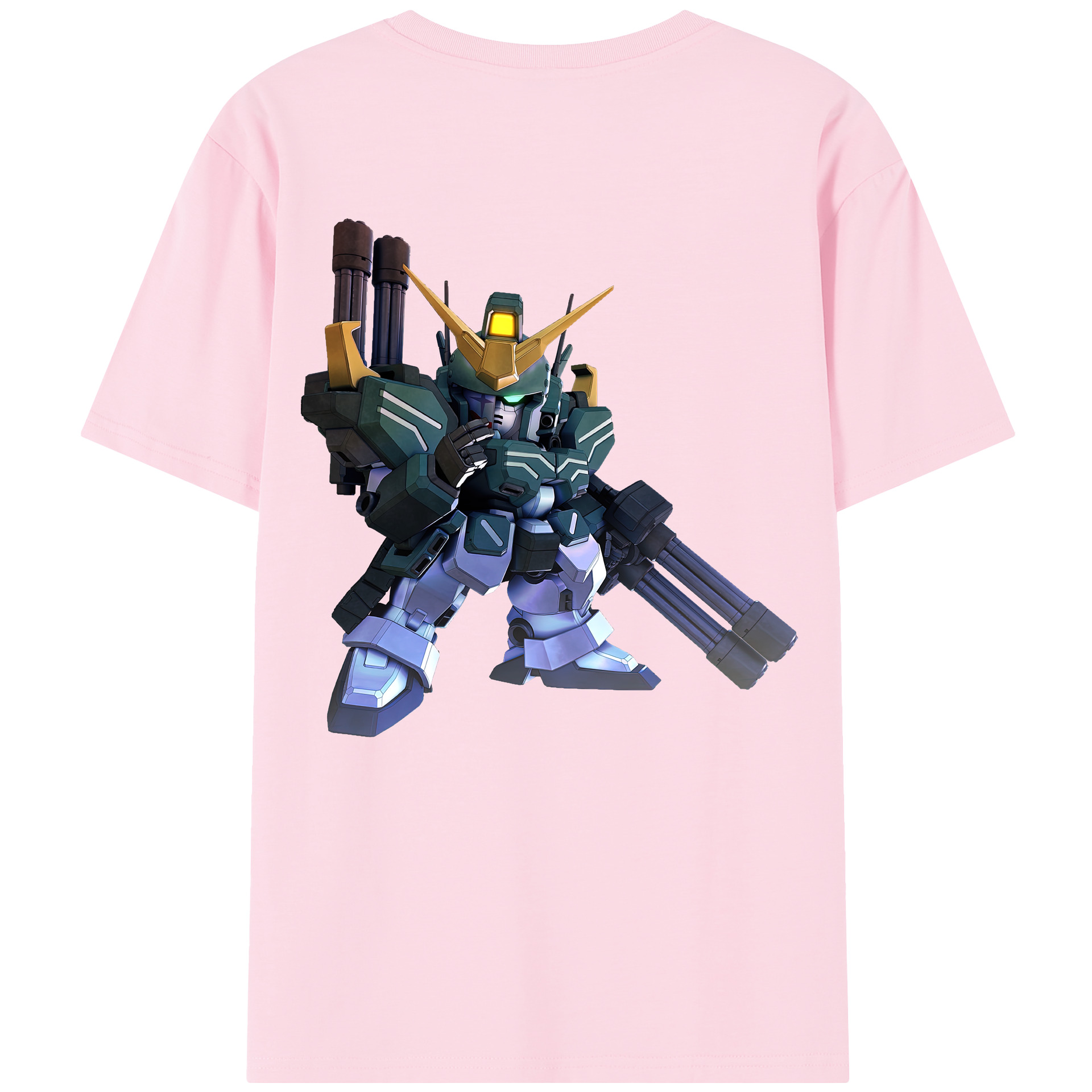 （画像用） 機動戦士ガンダム Mobile Suit Gundam 綿100％半袖Tシャツ（背面プリント）